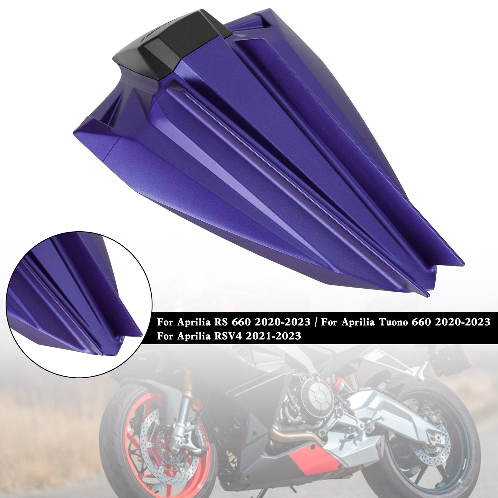 Rear Seat Cover Fairing Cowl For Aprilia RS660 Tuono660 2020-2024 Carbon Black Purple