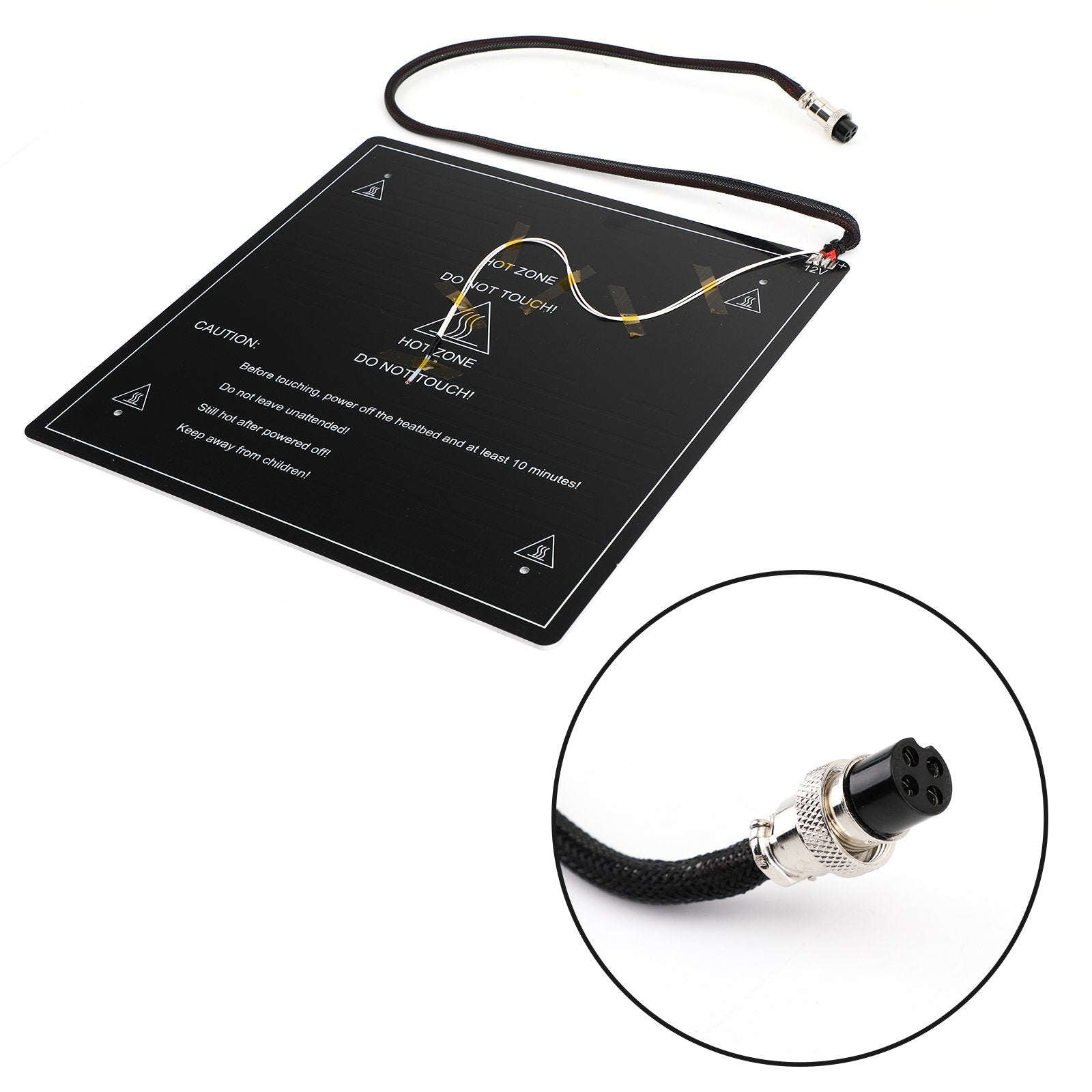 310x310x3mm Impresora 3D Cama de calor de aluminio de 12V con cable para Creality CR10 CR10S