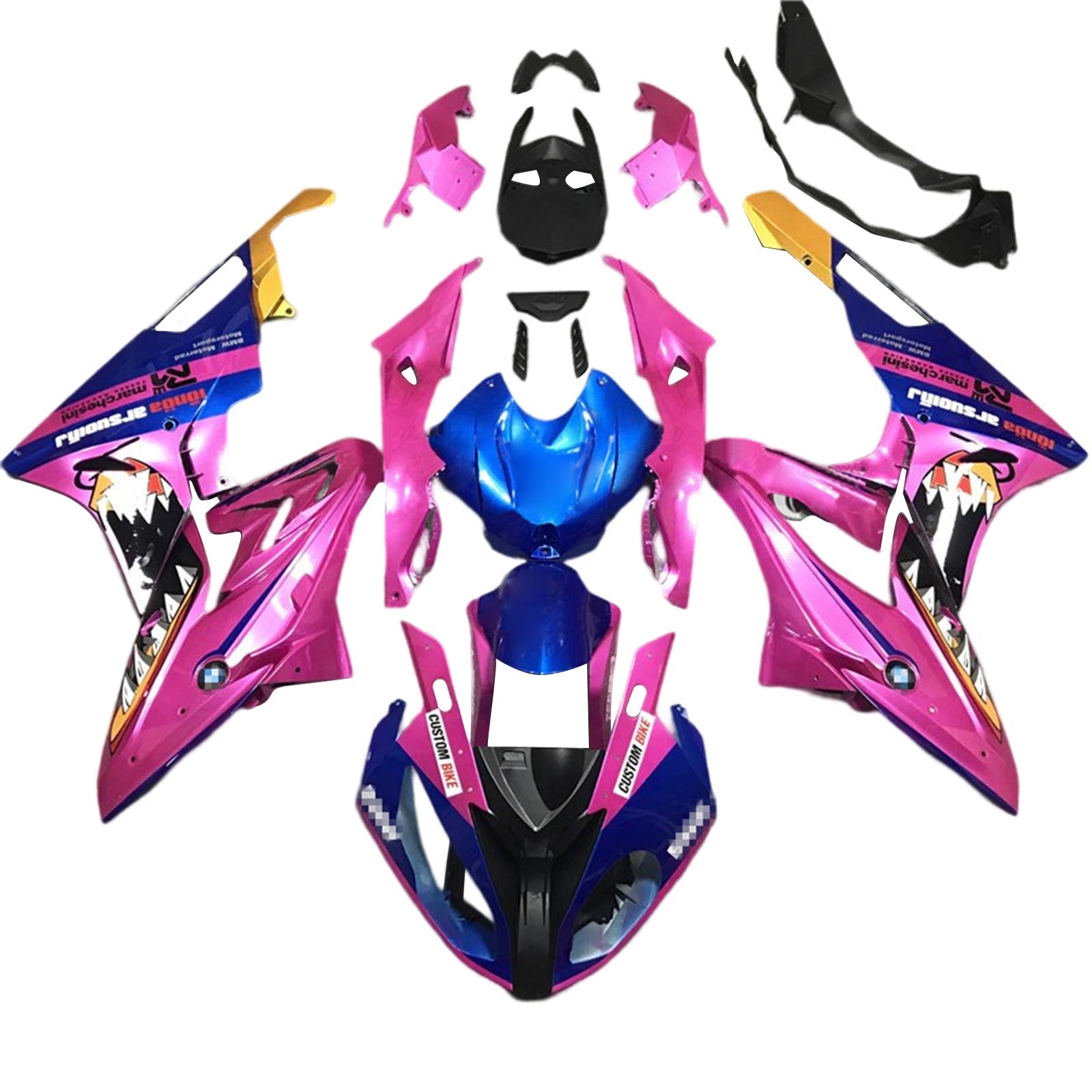 Amotopart BMW S1000RR 2017-2018 Fairing Kit Bodywork Plastic ABS