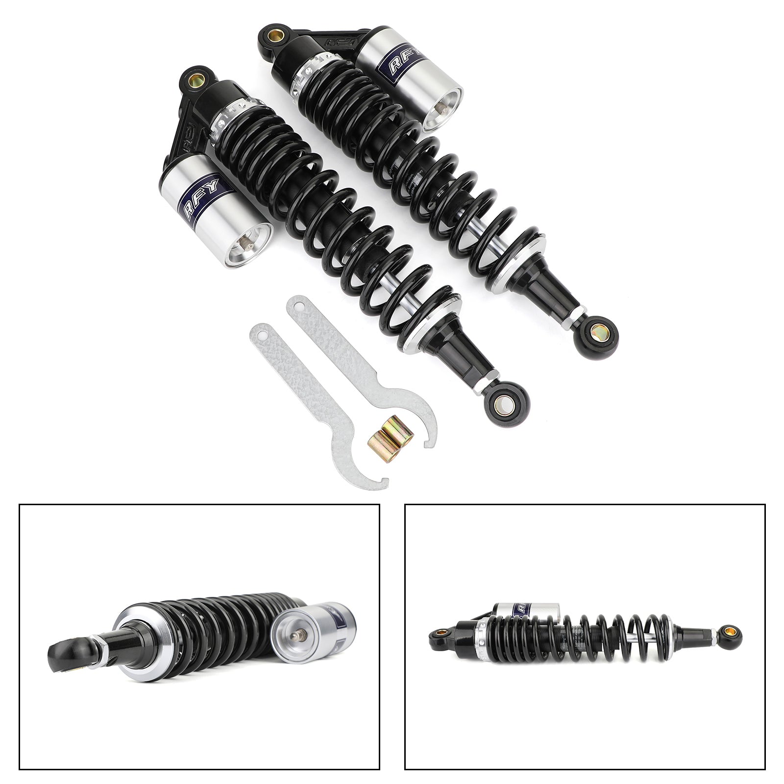 340mm 375mm Rear Suspension Air Shock Absorbers For Suzuki Yamaha Honda ATV Generic