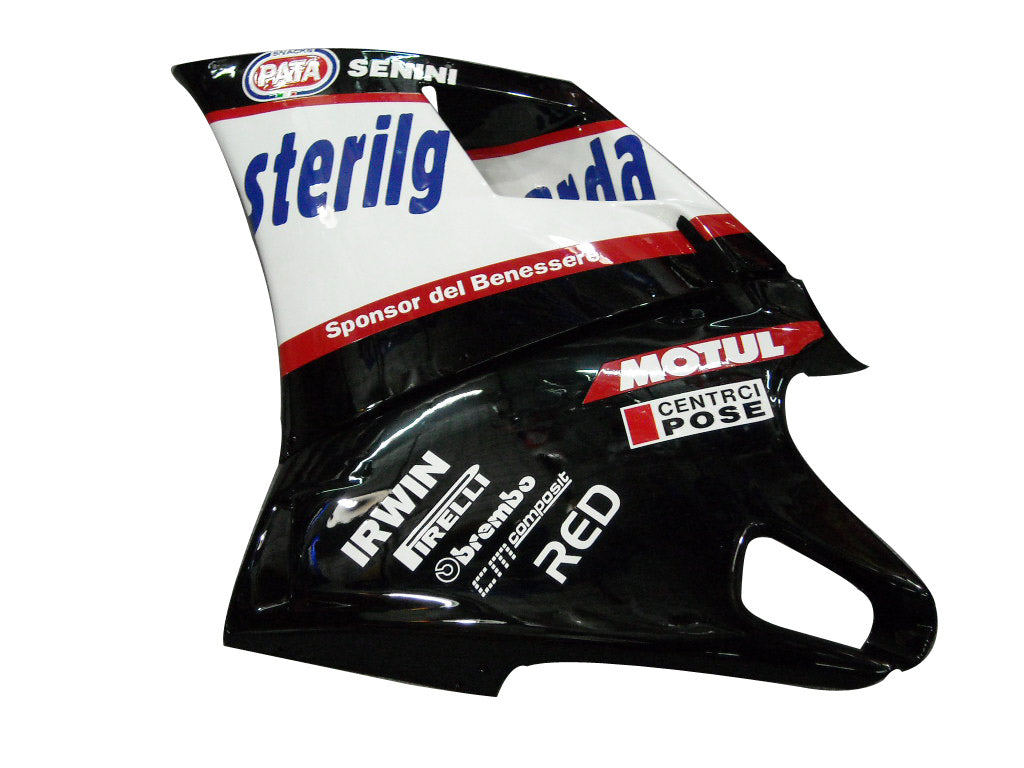 Fairings for 1996-2002 Ducati 996 Black White Sterilgarda Generic