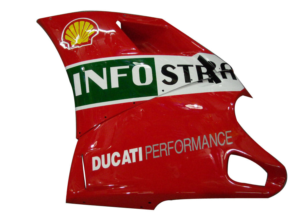 Fairings for 1996-2002 Ducati 996 Red White Infostrada Generic