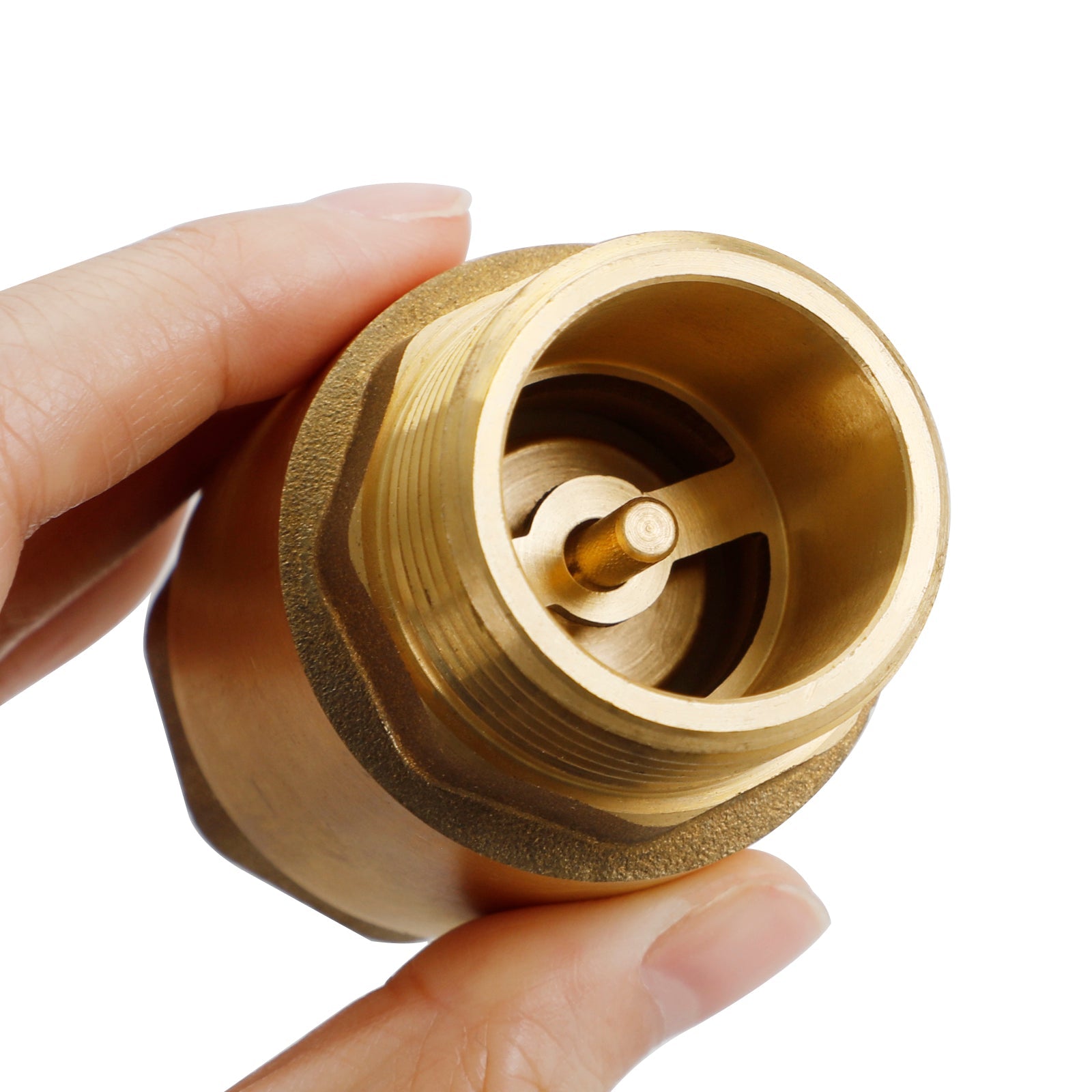 Brass Check Valve G1/2" G3/4" G1" M To F Thread Non-Return Backflow Prevention