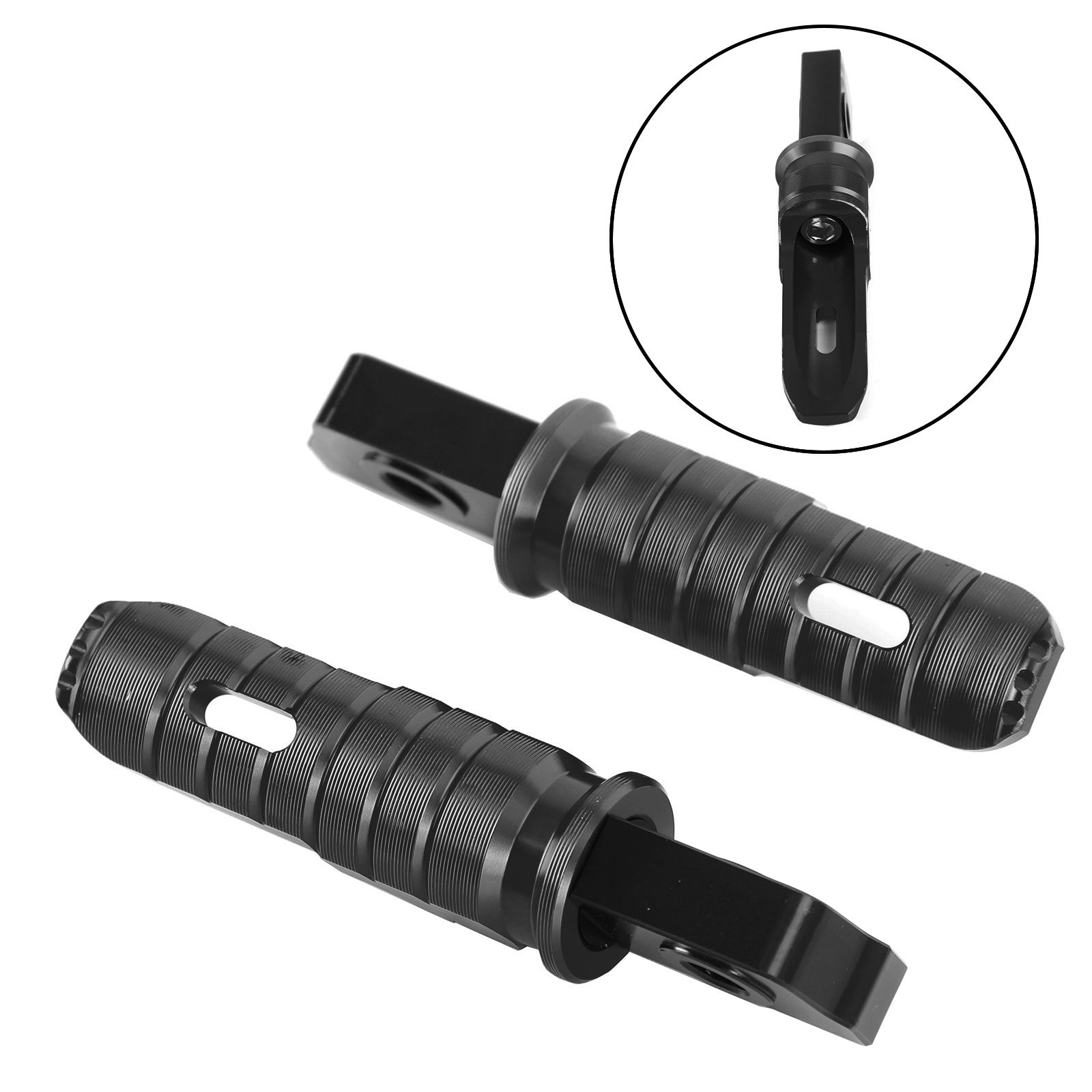 Reposapiés delanteros Pie Peg para Aprilia GPR 125 150 250 APR150 RS125 TUONO125 Genérico