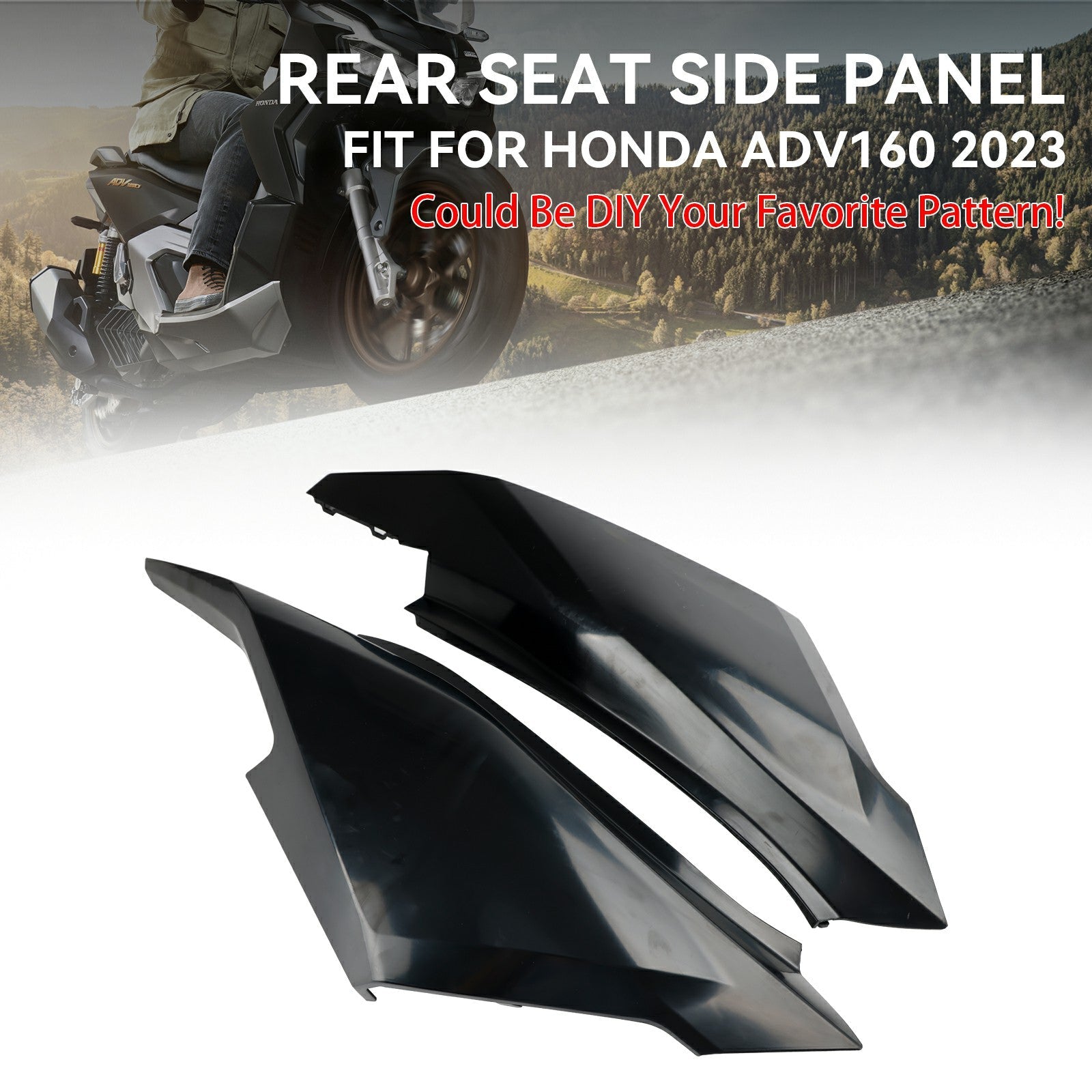 Honda ADV 160 2023 2024 Bodywork Fairing ABS Injection Molding Unpainted