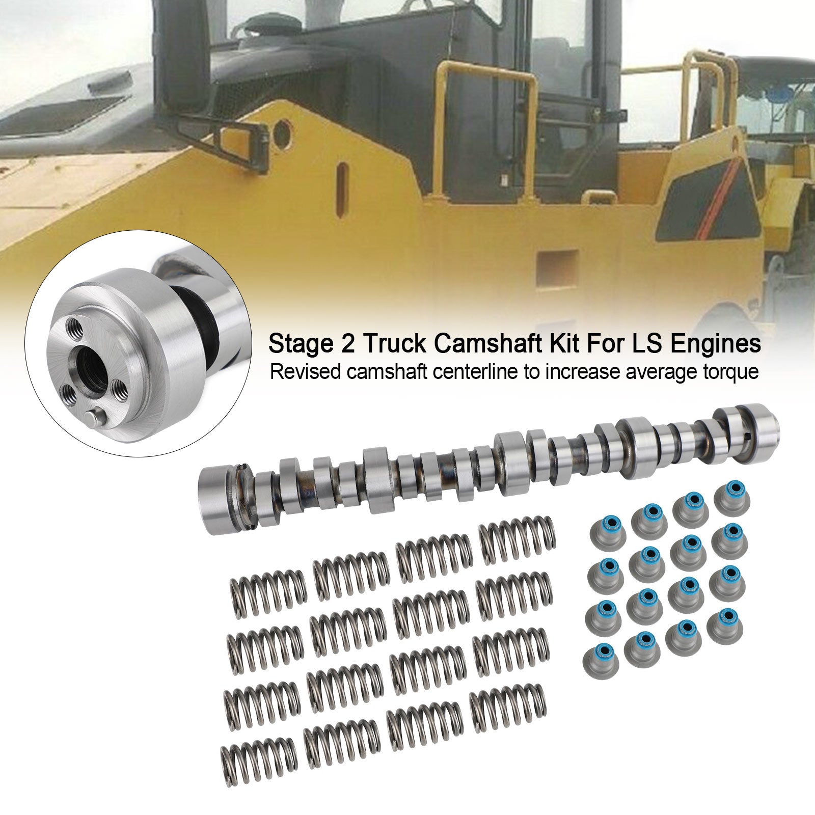 For LS Engines Silverado Sierra 4.8 5.3 6.0 6.2 Stage 2 Truck Camshaft Kit Generic