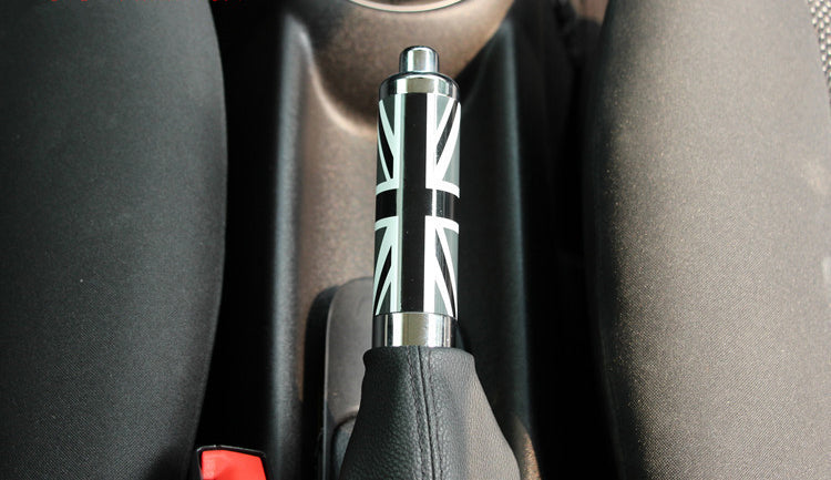 Mini Cooper Union Jack UK Flag Checkered Handle Hand Brake Emergency Cover Trim Generic