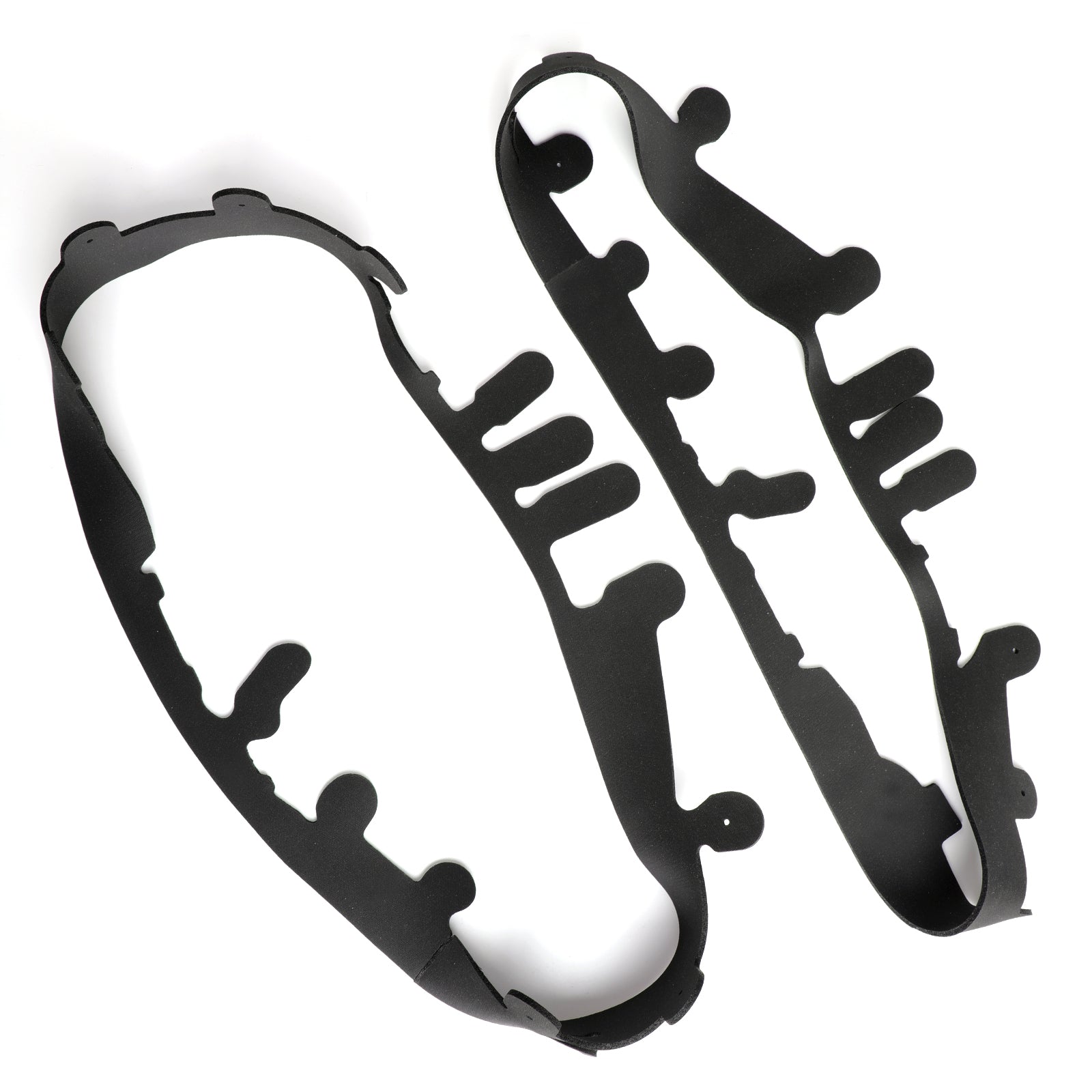 Smoke Headlight Lens Replacement & Black Gaskets Trim Kit For Corvet C6 05-13 Generic