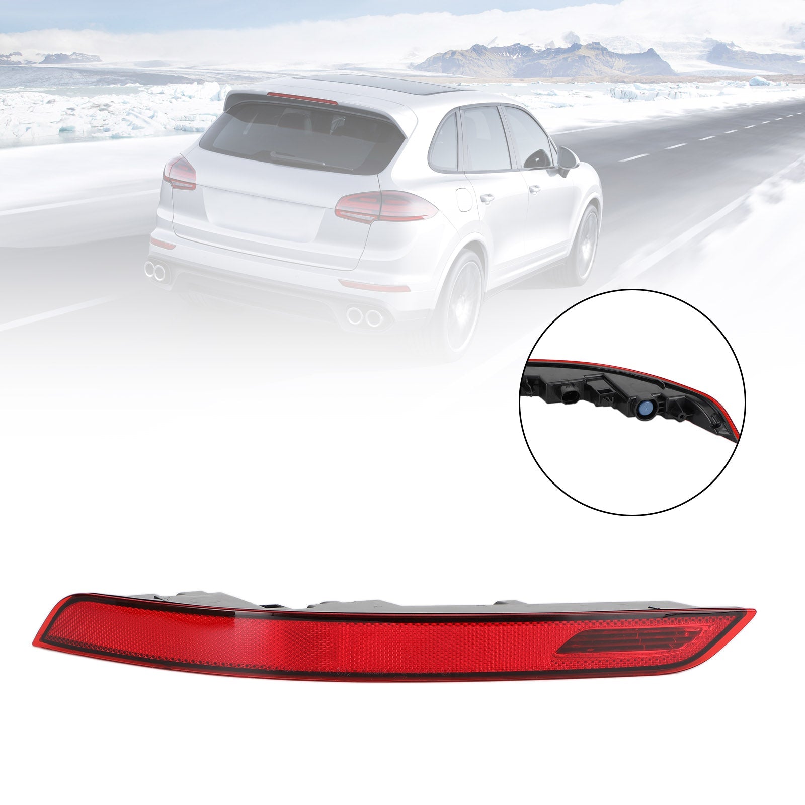 포르쉐 카이엔 2015-2017 제네릭용 리어 범퍼 안개등 95863110510/610