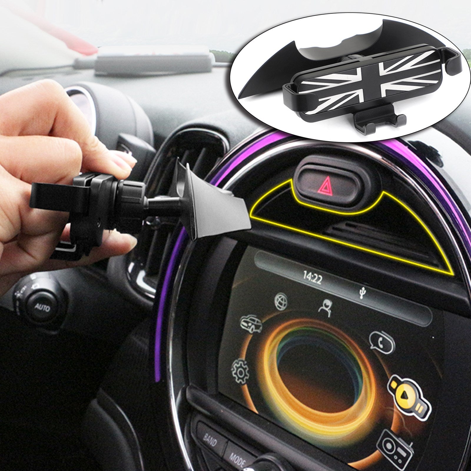 자동차 대시보드 폰 홀더 마운트 폰 차량 마운트 BMW 미니 쿠퍼 F54-F57 F60에 적합