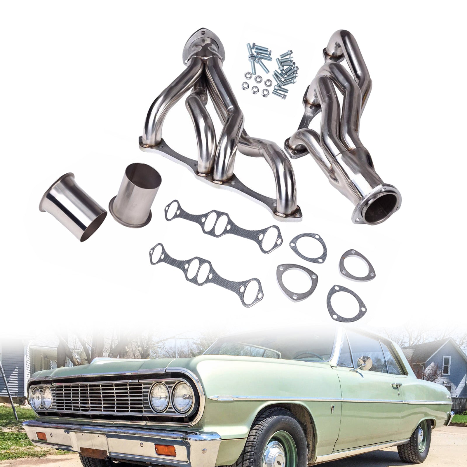 1968-1977 Chevy II Small Block Manifold Headers Generic