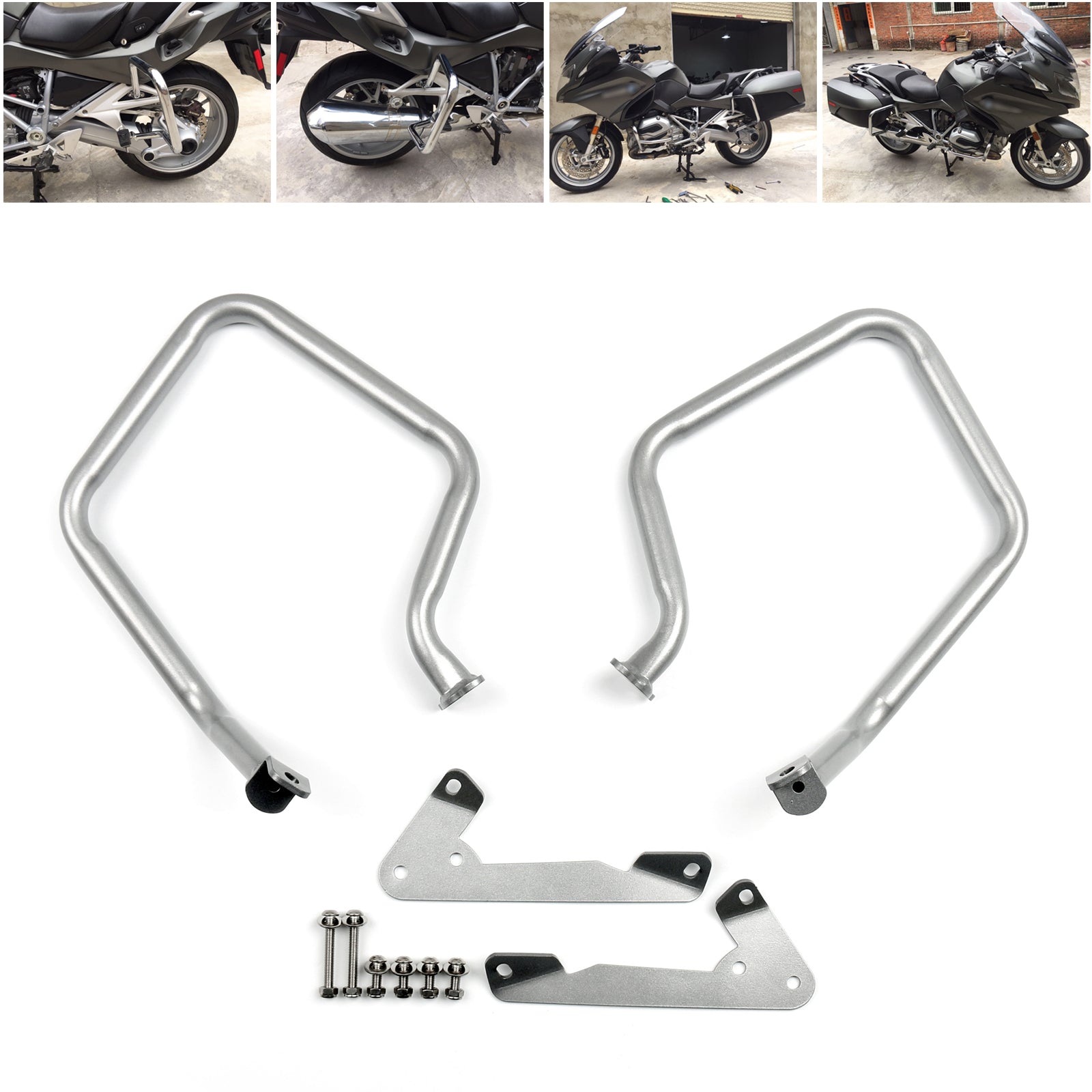 Rear Engine Guard Crash Bars Heed For BMW R 1200 RT R1200RT 2014-2016 Generic