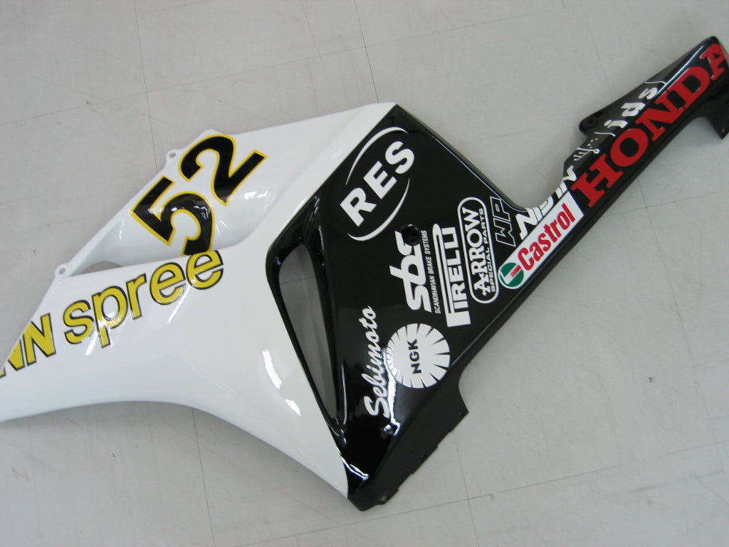 Fairings 2004-2005 Honda CBR 1000 RR White Black Hannspree Generic