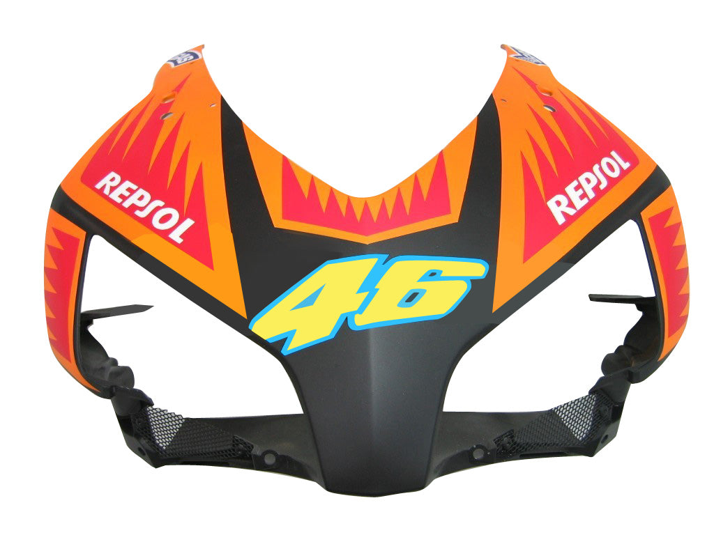 Fairings 2004-2005 Honda CBR 1000 RR Black Orange Valentino Rossi Generic