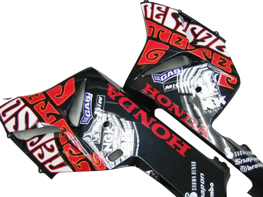 Fairings 2004-2005 Honda CBR 1000 RR Black Yellow Valentino Rossi Generic