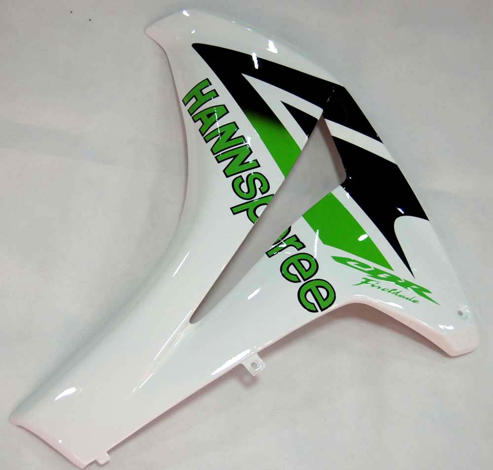 Fairings 2008-2011 Honda CBR 1000 RR White Green Hannspree Generic