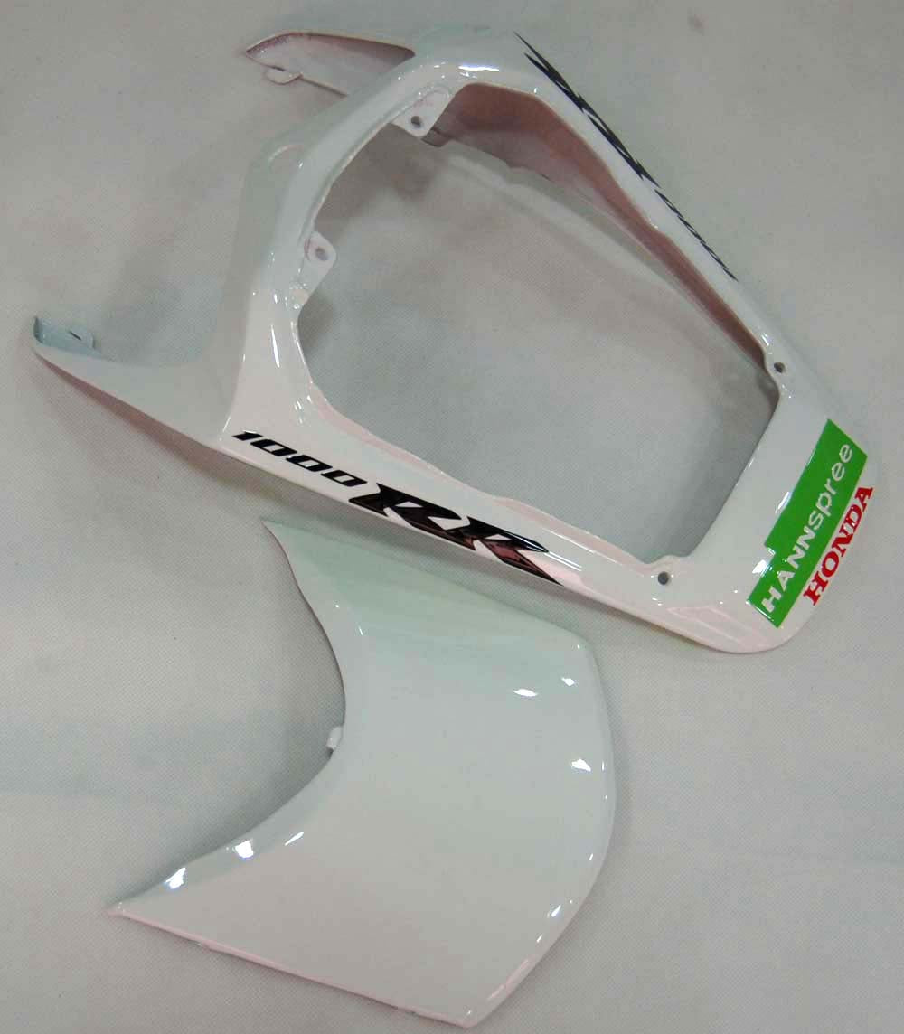 Fairings 2008-2011 Honda CBR 1000 RR White Green Hannspree Generic