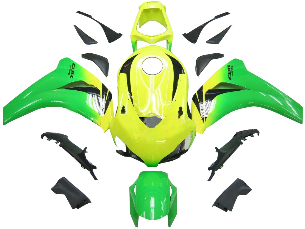 Fairings 2008-2011 Honda CBR 1000 RR Yellow Green Honda Generic