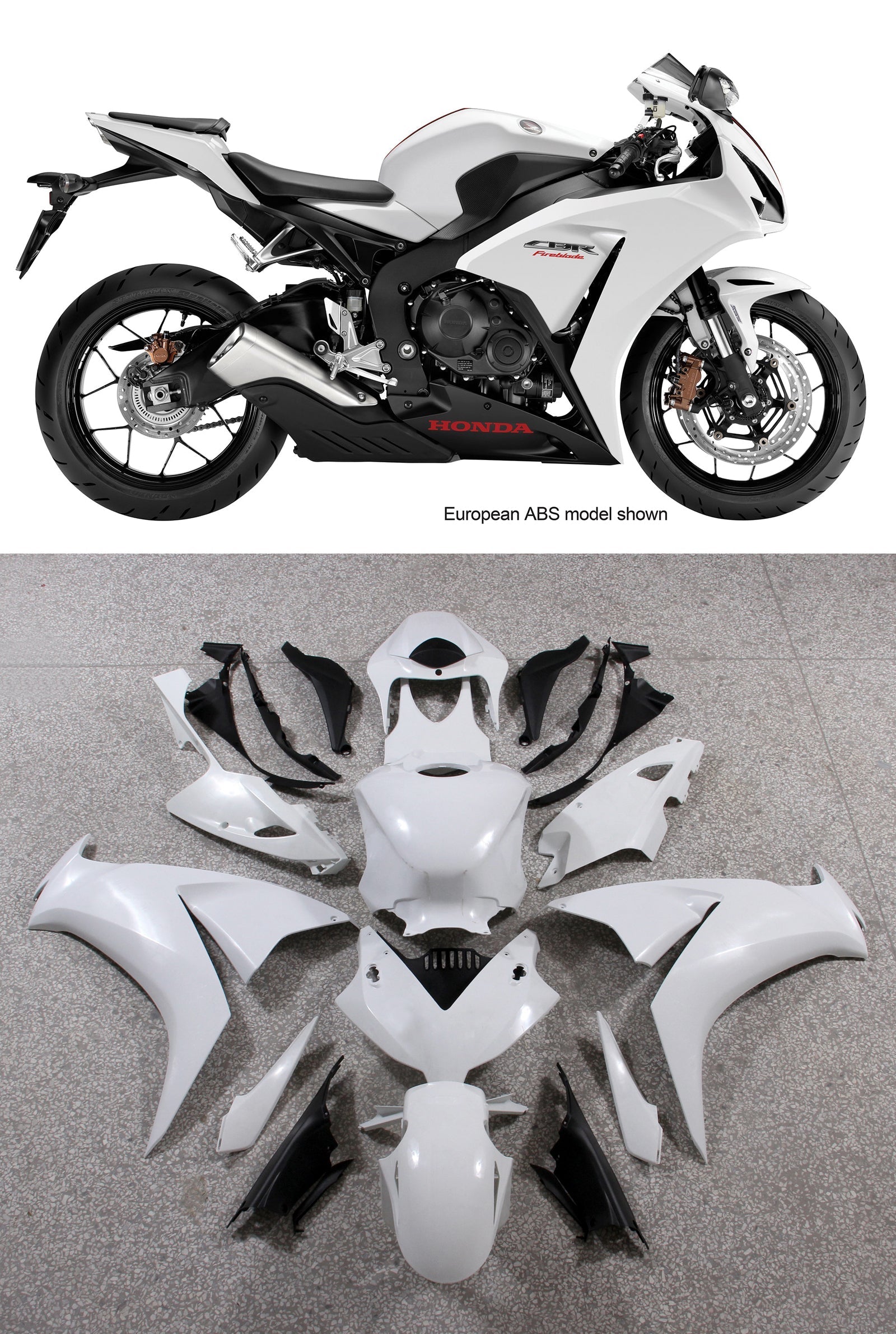 Fairings 2012-2016 Honda CBR1000RR White CBR Generic