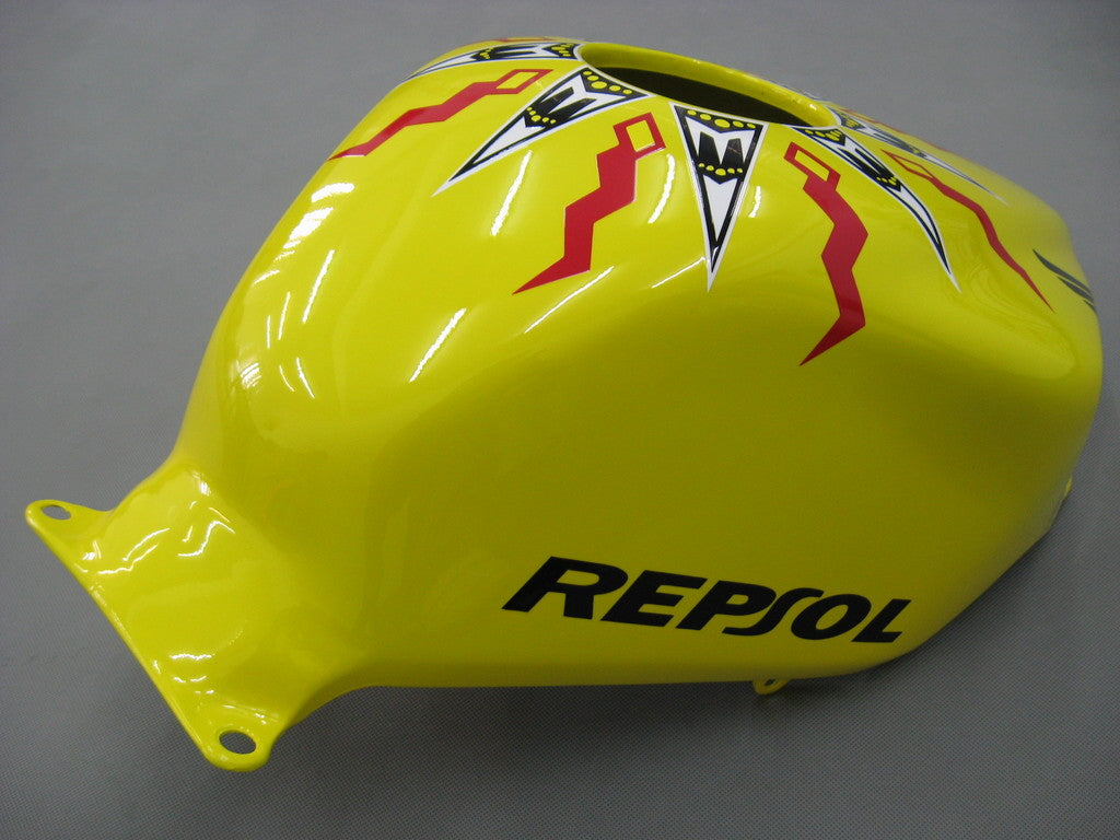 Fairings 2003-2004 Honda CBR 600 RR Yellow Black Valentino Rossi Repsol Moto Generic