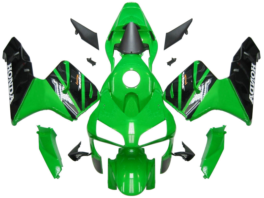 Fairings 2003-2004 Honda CBR 600 RR Green & Black CBR Generic