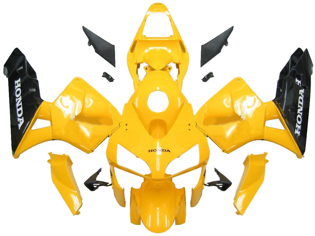 Fairings 2003-2004 Honda CBR 600 RR Yellow & Black Honda Generic