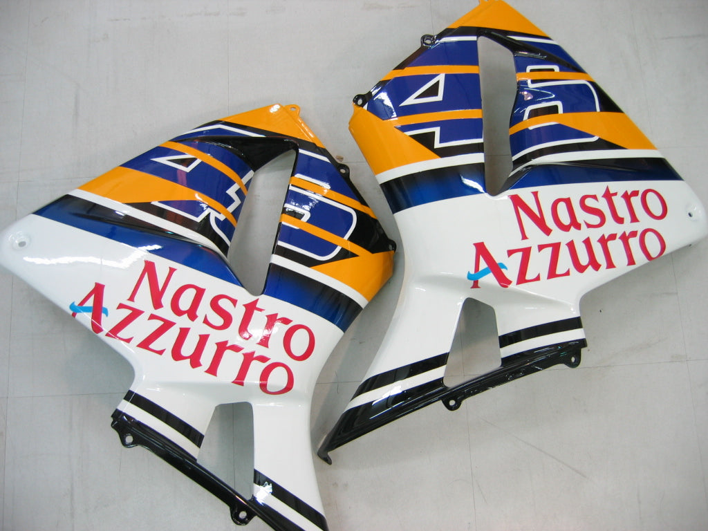 Fairings 2003-2004 Honda CBR 600 RR Yellow & Blue No.46 N. Azzurro Generic
