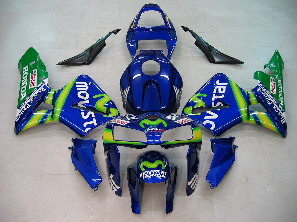Fairings 2005-2006 Honda CBR 600 RR Blue & Green Movistar Generic