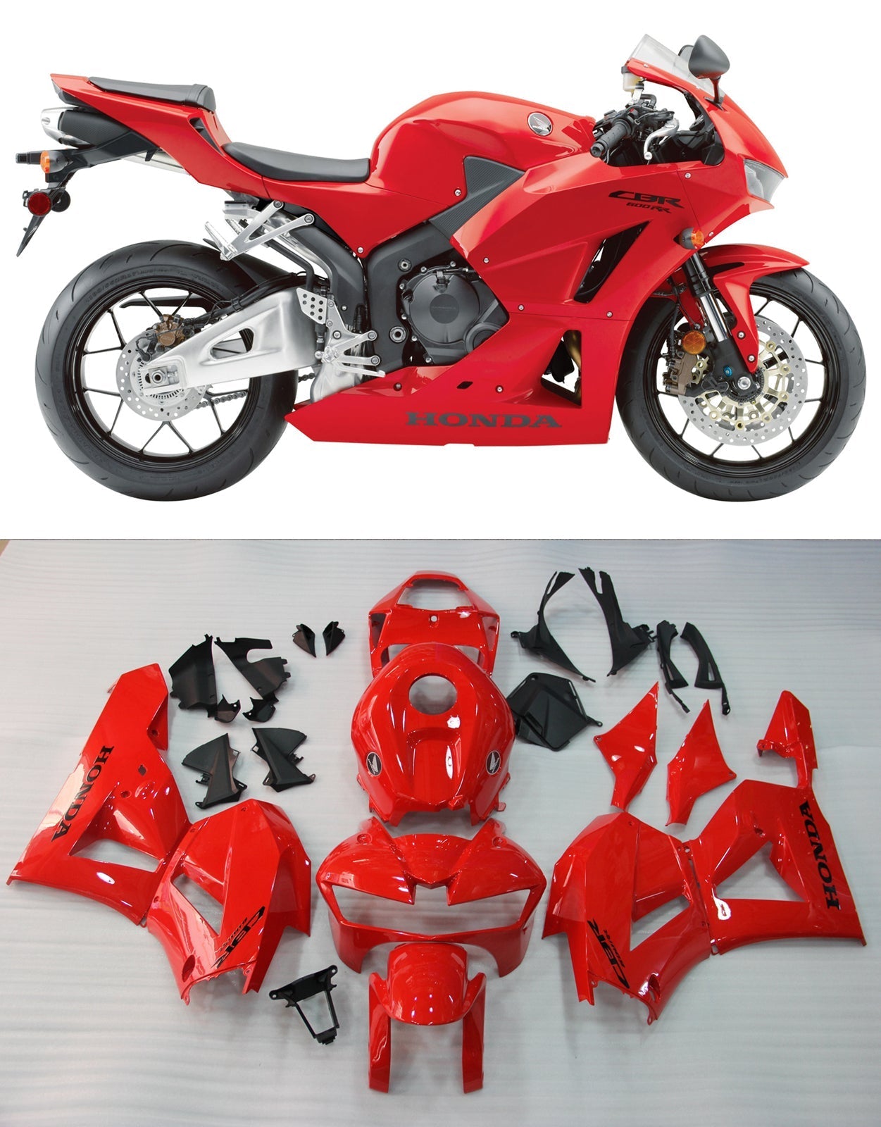 Fairings 2013-2025 Honda CBR600RR Red CBR Generic