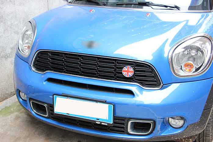 Insignia de parrilla delantera de metal con soporte para MINI Cooper R50 R55 R56 R57 R58 R60 genérico