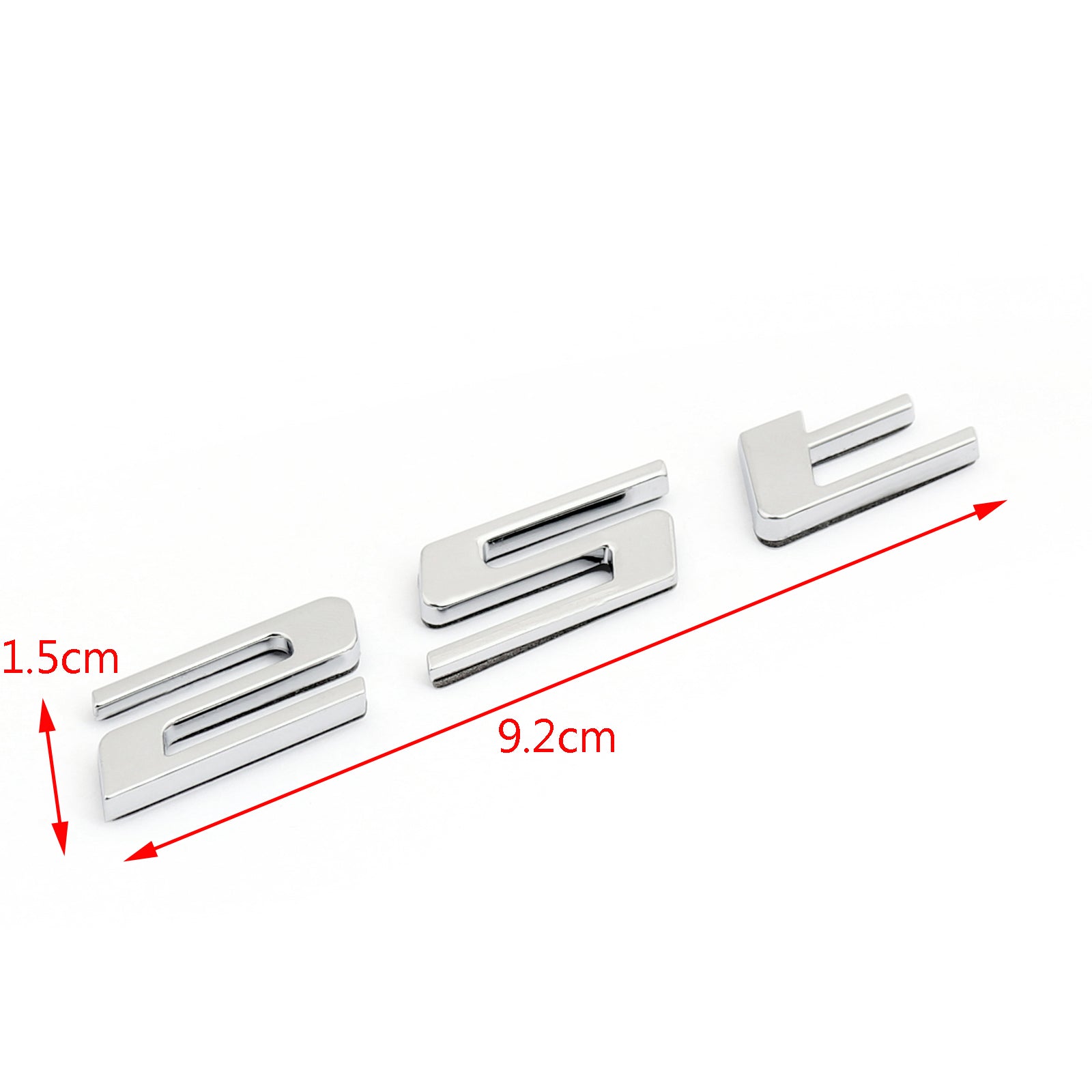 Chrome Letter 20T 25T 30T 35T Etiqueta engomada del coche Auto Calcomanía trasera Emblema Jaguar F-PACE Genérico