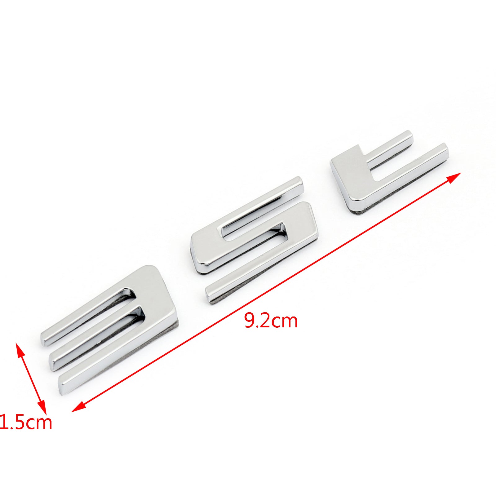 Chrome Letter 20T 25T 30T 35T Etiqueta engomada del coche Auto Calcomanía trasera Emblema Jaguar F-PACE Genérico