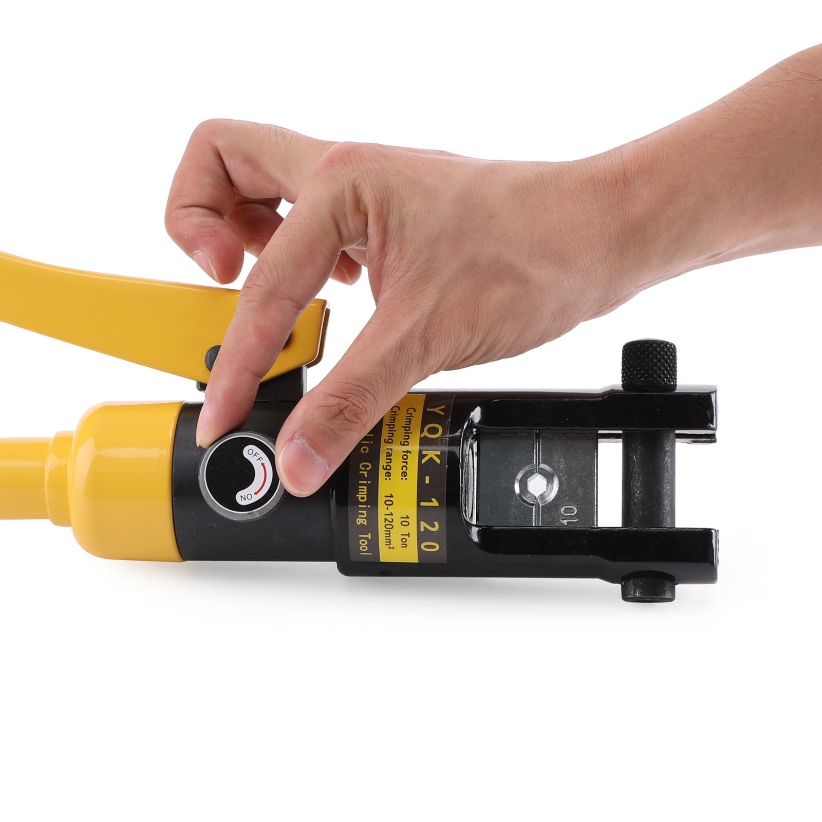 10톤 개량형 유압 와이어 배터리 케이블 러그 단자 크림퍼 및 8개 다이