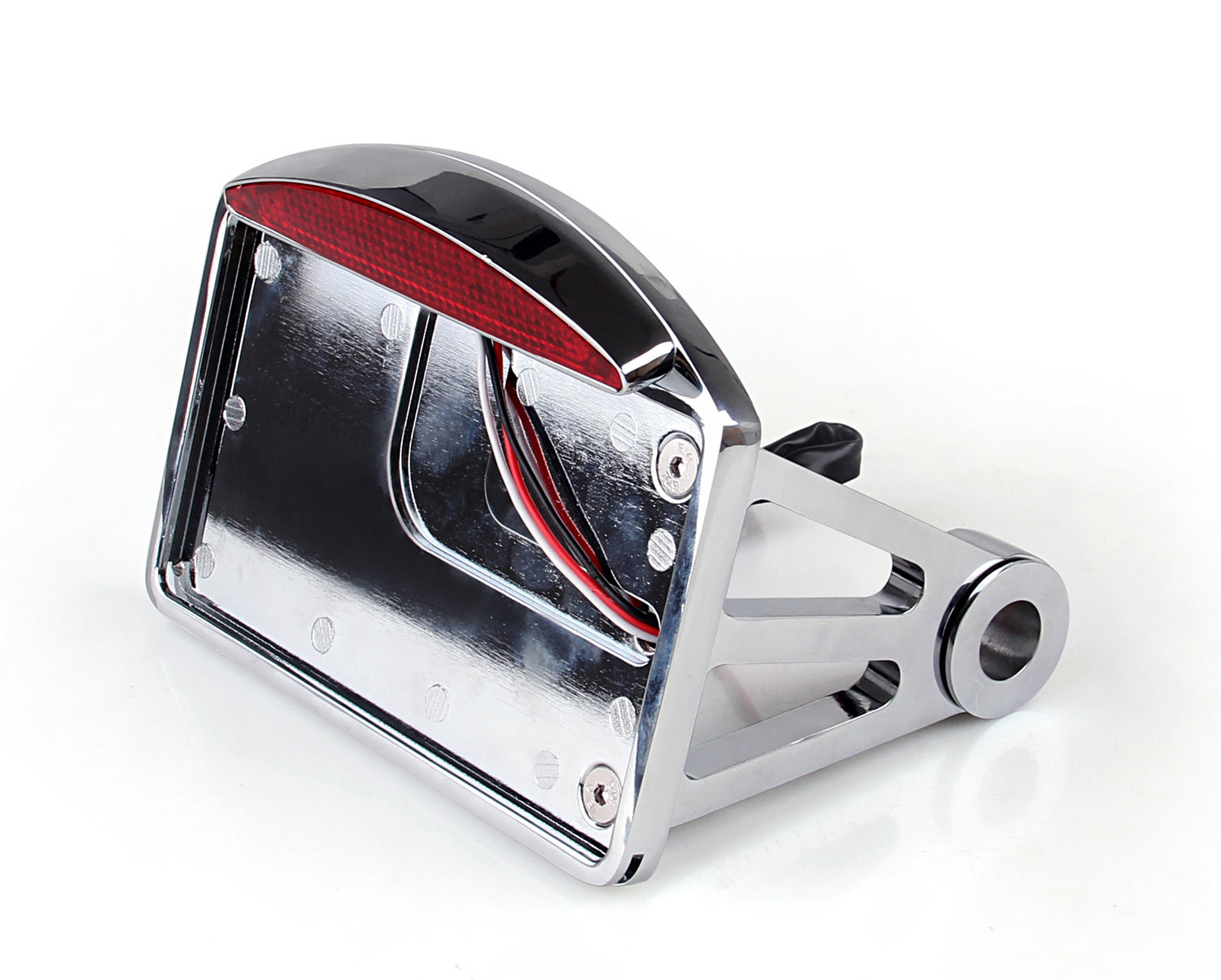 Side Mount License Plate LED Tail Brake Light For Harley Customs Choppers Generic