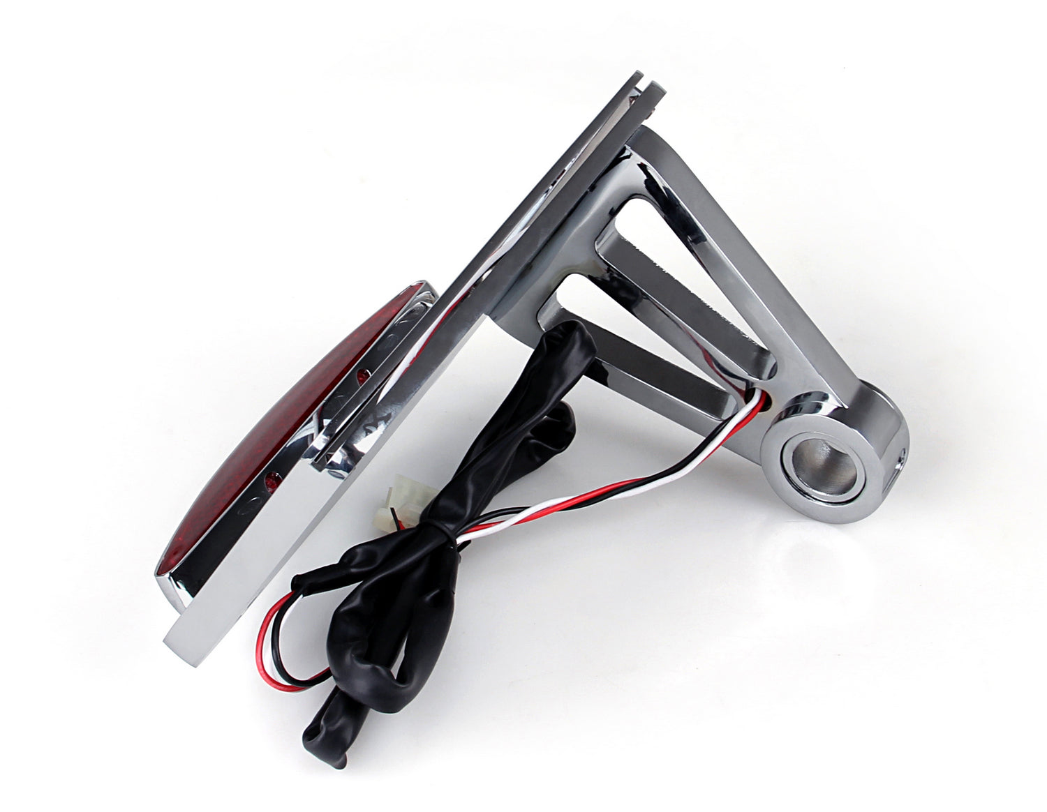 Side Mount License Plate LED Tail Brake Light For Harley Customs Choppers Generic