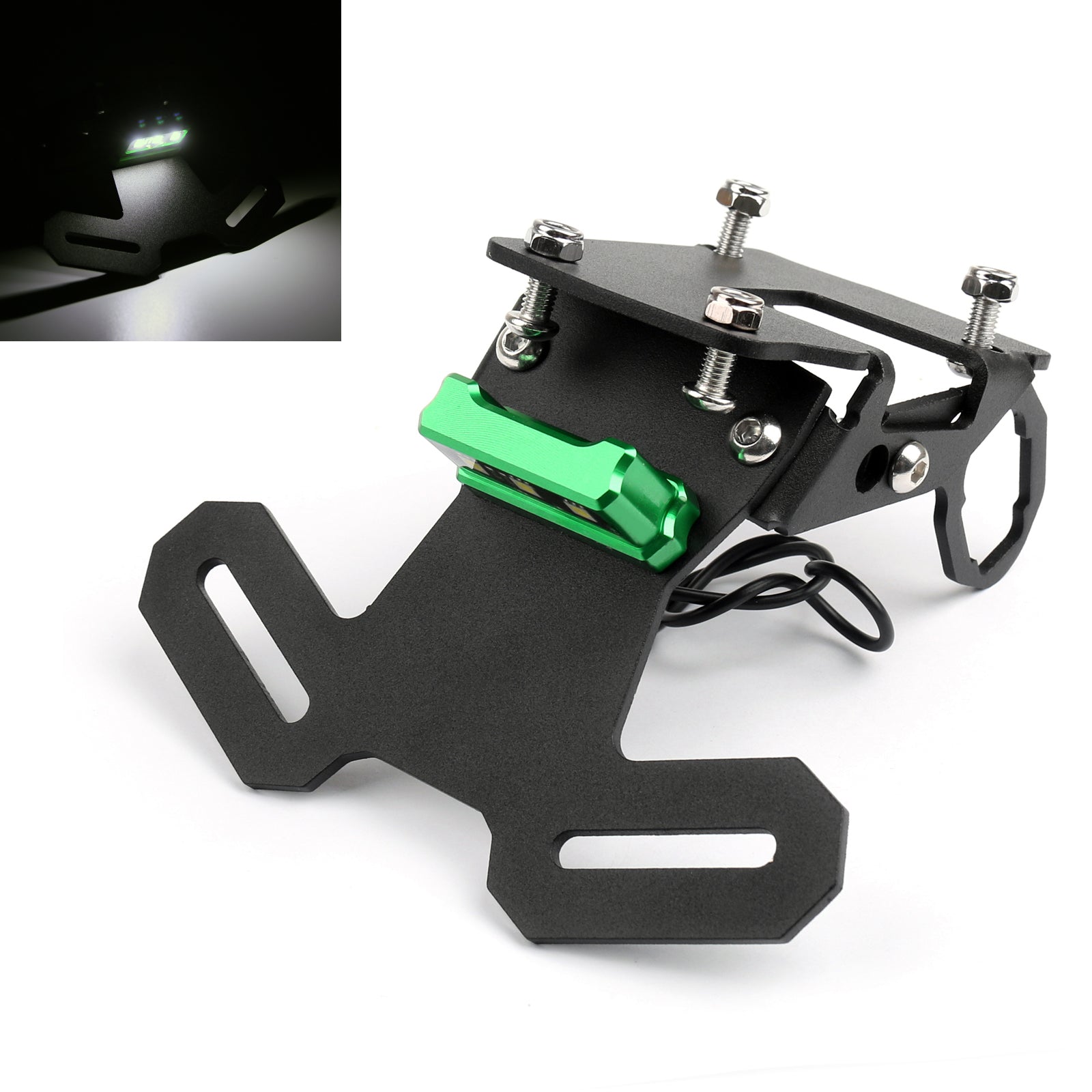 Fender Eliminator Kit Rear Tail Tidy License Plate For Kawasaki Z900 2017 LED Generic