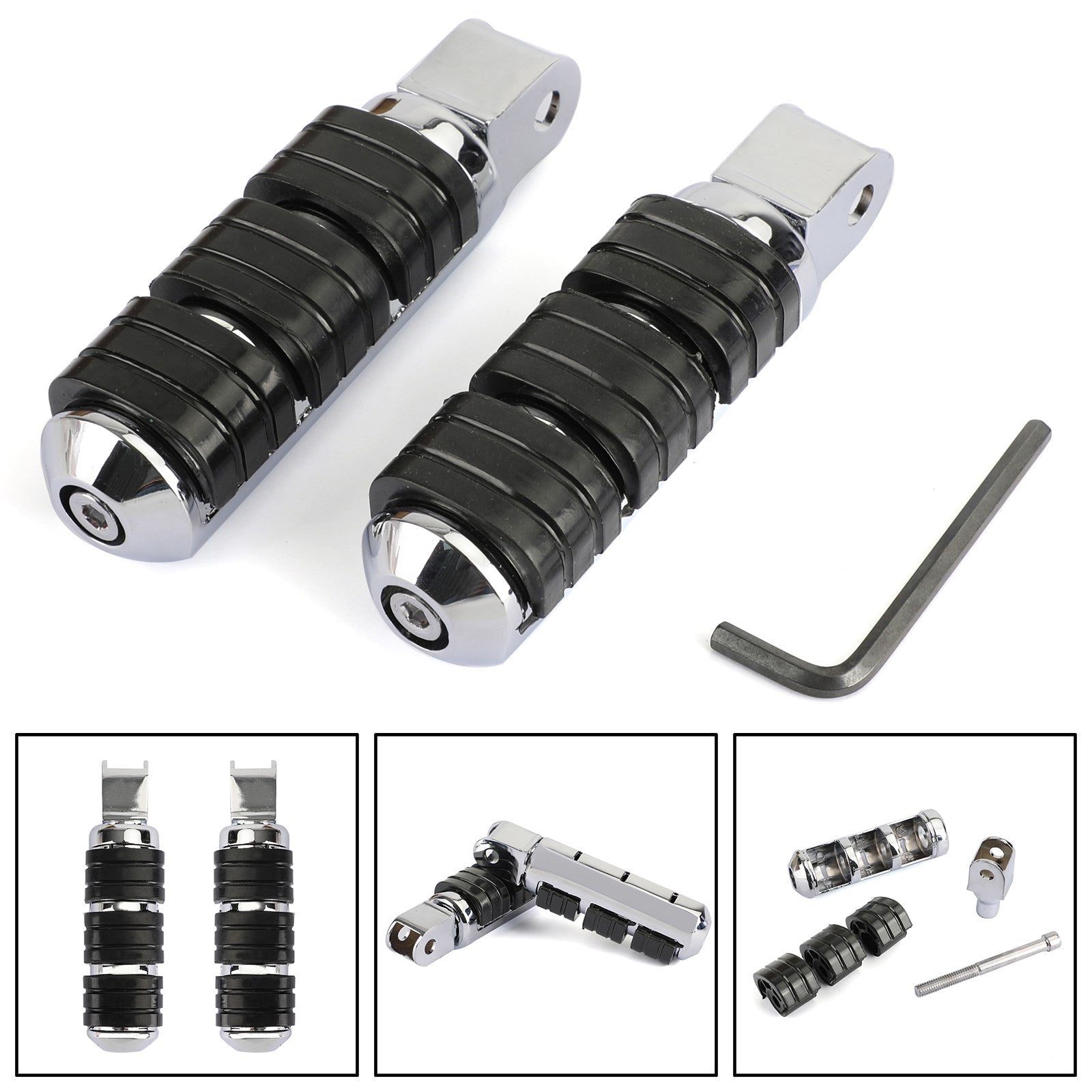 Foot Pegs Honda VTX VLX 600 Sabre Spirit 1100 Spirit/ACE 750 Aero Magna 750 Generic