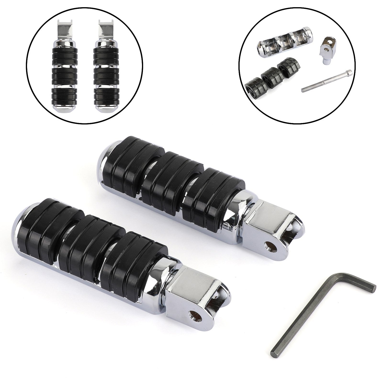 Foot Pegs Honda VTX VLX 600 Sabre Spirit 1100 Spirit/ACE 750 Aero Magna 750 Generic