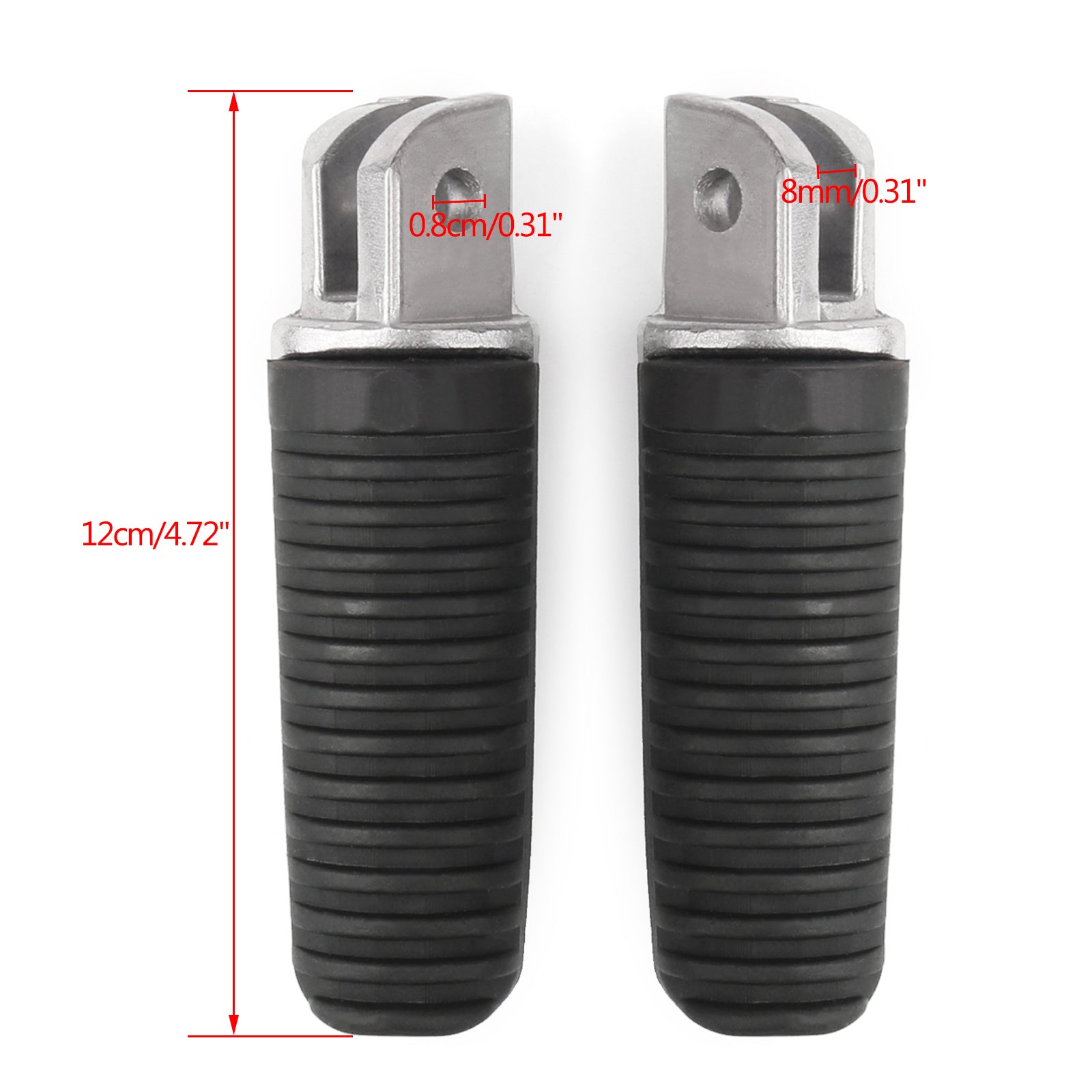 Front / Rear Foot Pegs Footrest For Yamaha FJ1200 FZ1N FZ1S FZ6N FZ6S FZ8N FZ8S Generic