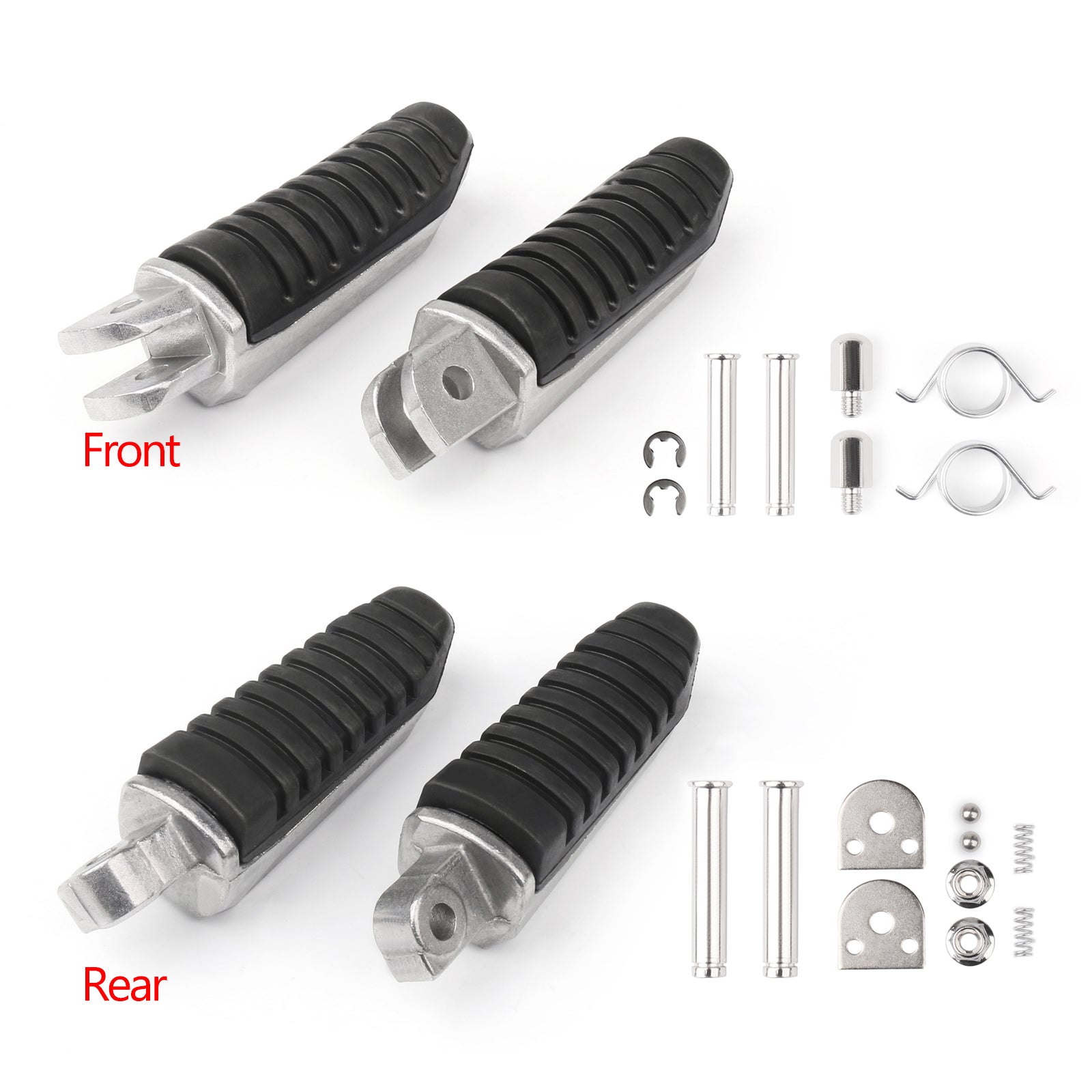 Front / Rear Footrests Foot Pegs For Suzuki 1000 GSX 1250 1300 GSR 600 GSR750 TL1000