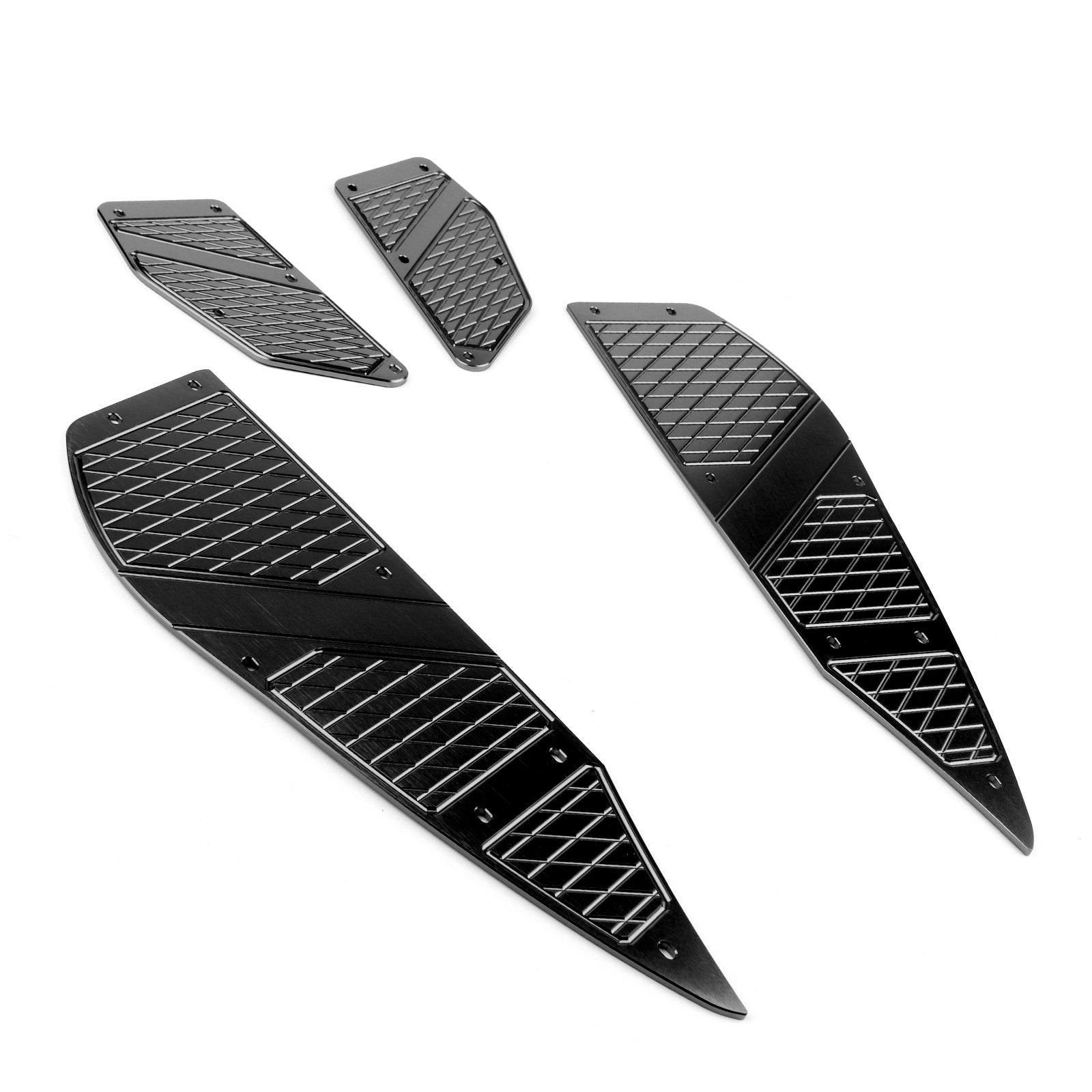 Placa de clavija de pie reposapiés cubierta de alfombrilla para Yamaha XMAX 300 2017-2018 genérico