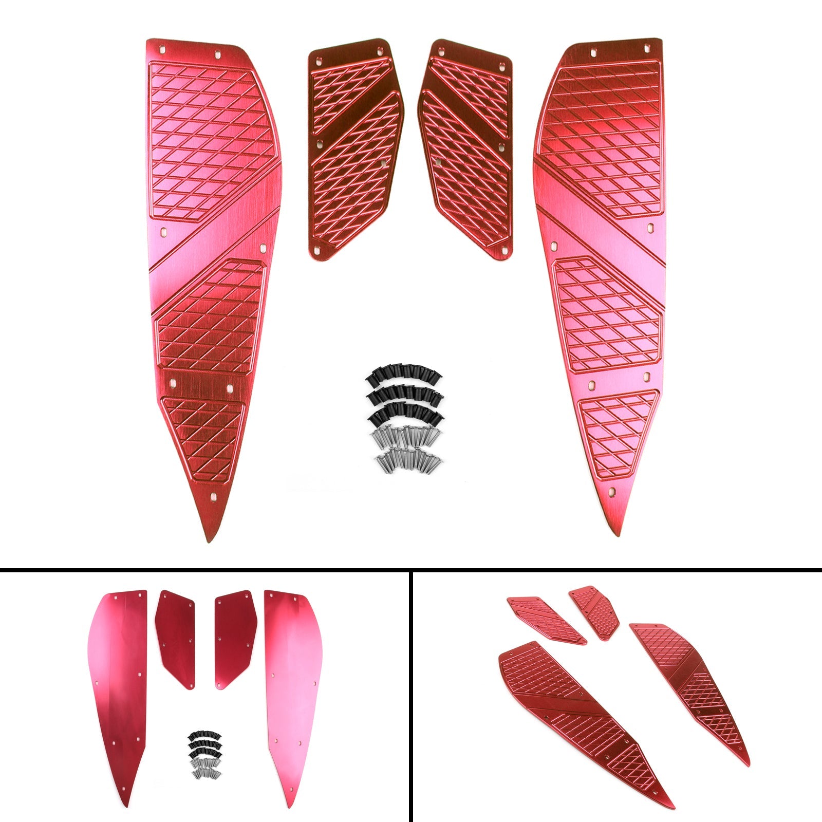 Placa de clavija de pie reposapiés cubierta de alfombrilla para Yamaha XMAX 300 2017-2018 genérico