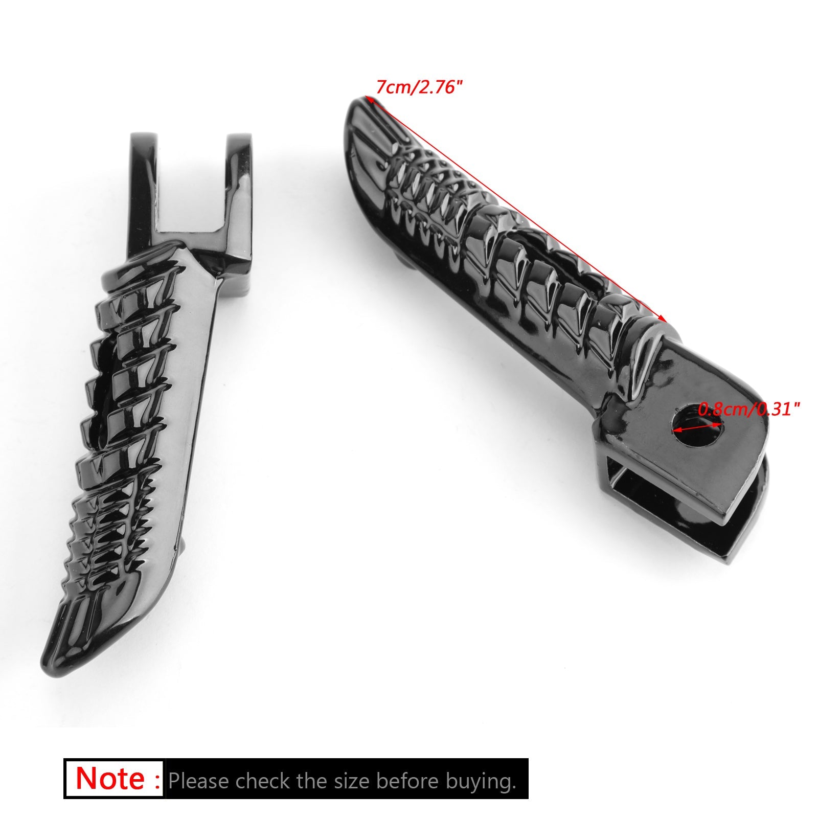 Reposapiés delantero para Suzuki GSXR600 GSXR750 2006-2014 GSXR1000 2005-2014 genérico