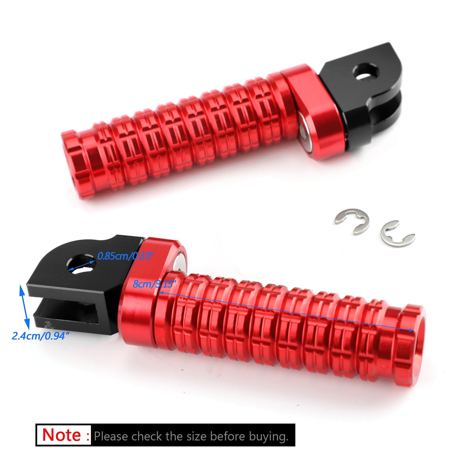 Front Footpegs For Yamaha MT/FZ07 MT/FZ09 FZ-6 For Yamaha YZF R3 R6 R25 R1 Generic