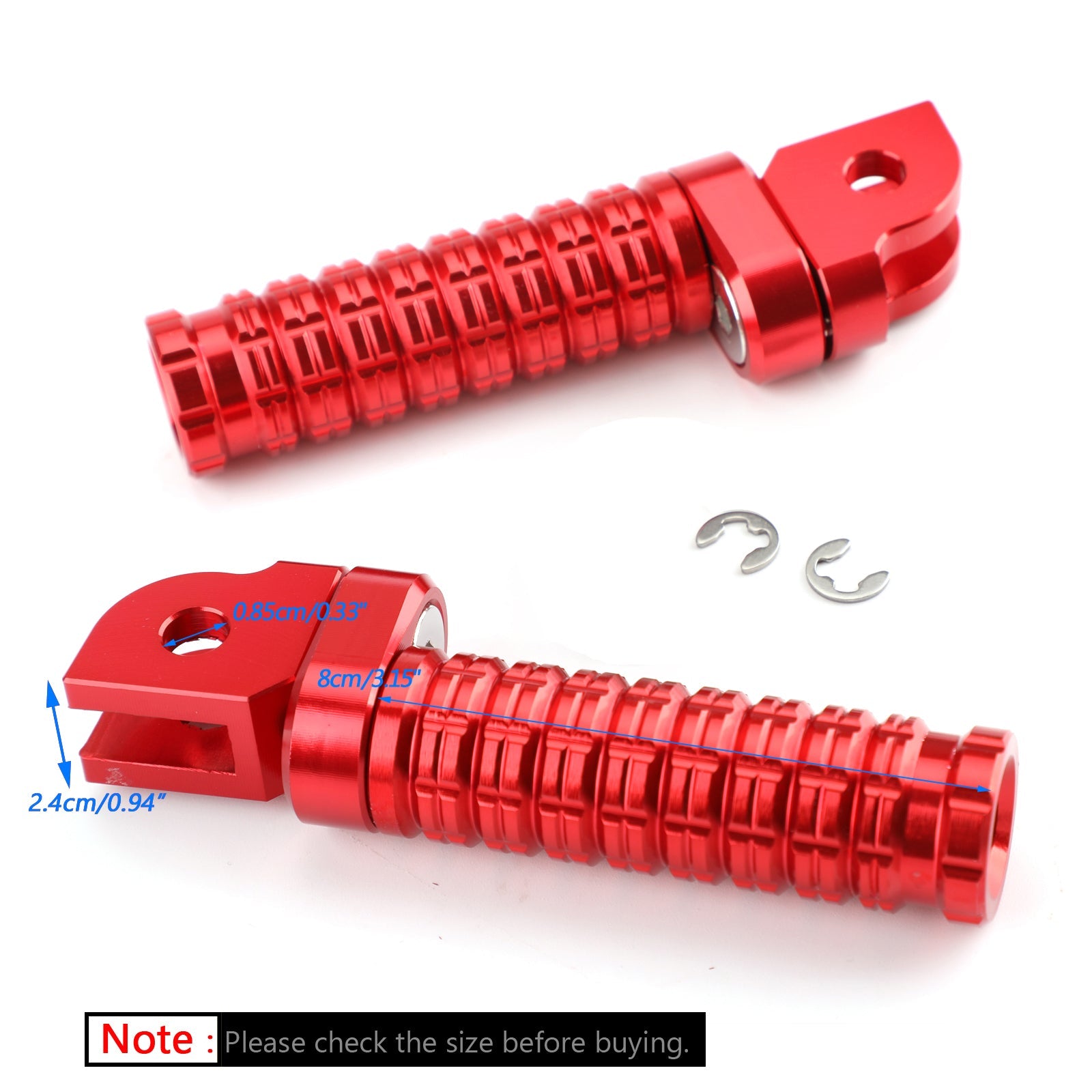 Front Footpegs For Yamaha MT/FZ07 MT/FZ09 FZ-6 For Yamaha YZF R3 R6 R25 R1 Generic