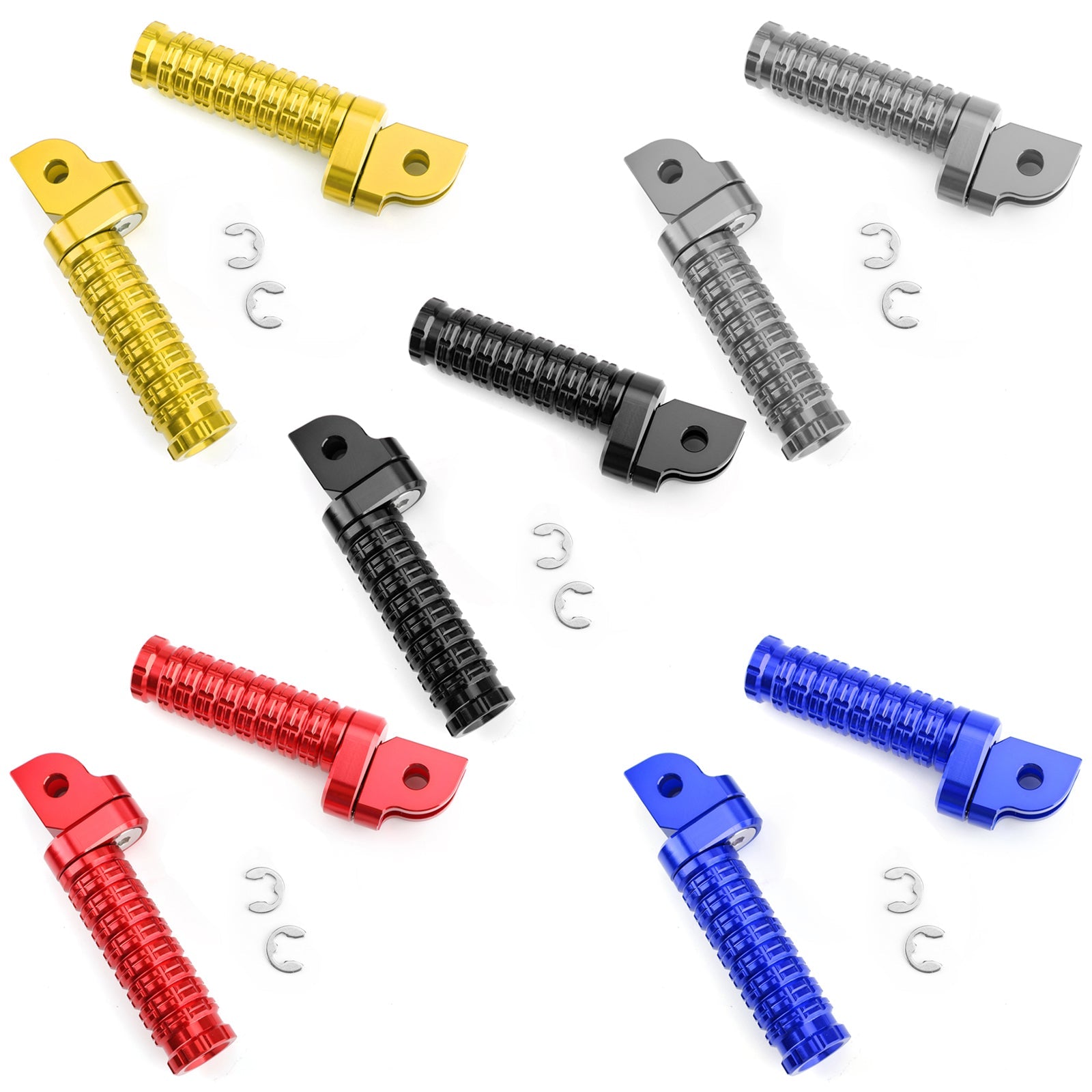 Front Footpegs For Yamaha MT/FZ07 MT/FZ09 FZ-6 For Yamaha YZF R3 R6 R25 R1 Generic