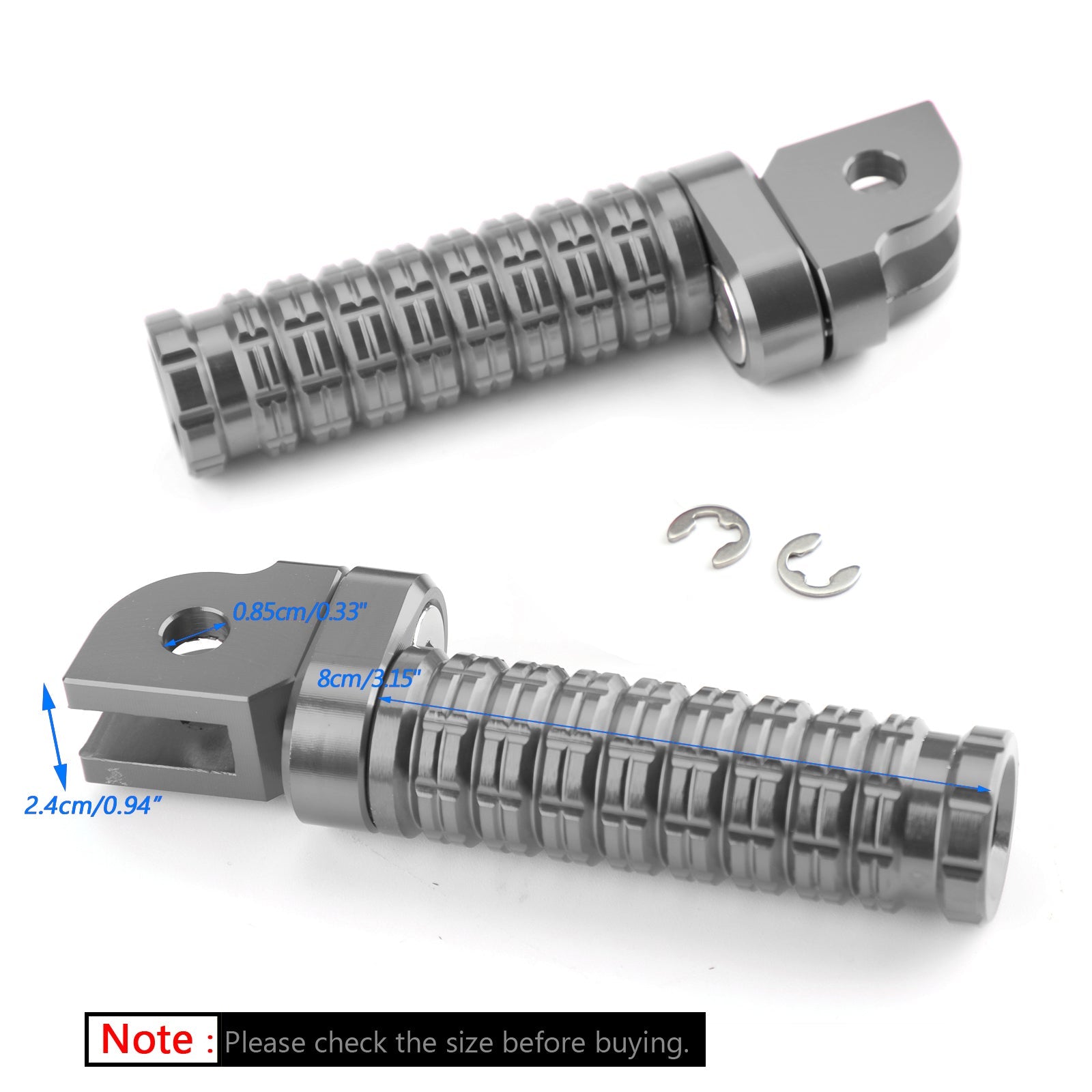 Front Footpegs For Yamaha MT/FZ07 MT/FZ09 FZ-6 For Yamaha YZF R3 R6 R25 R1 Generic