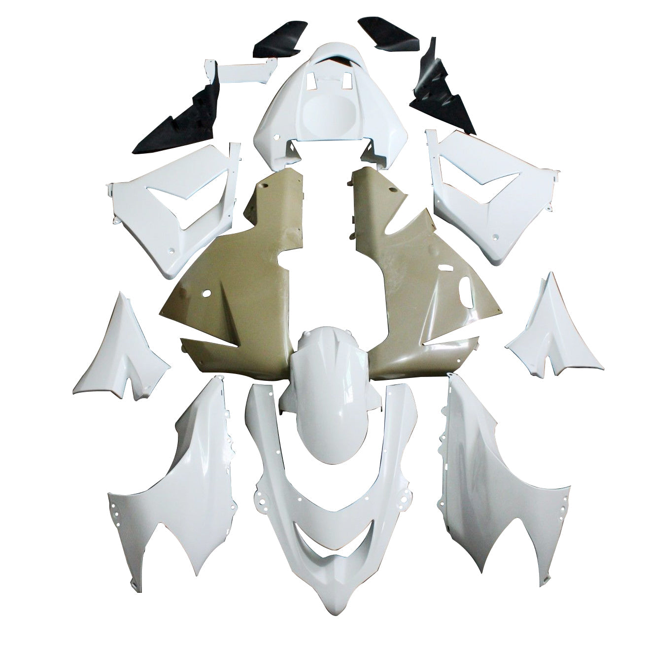 Fairings 2004-2005 Kawasaki ZX10R Ninja Primal only Unpainted Generic