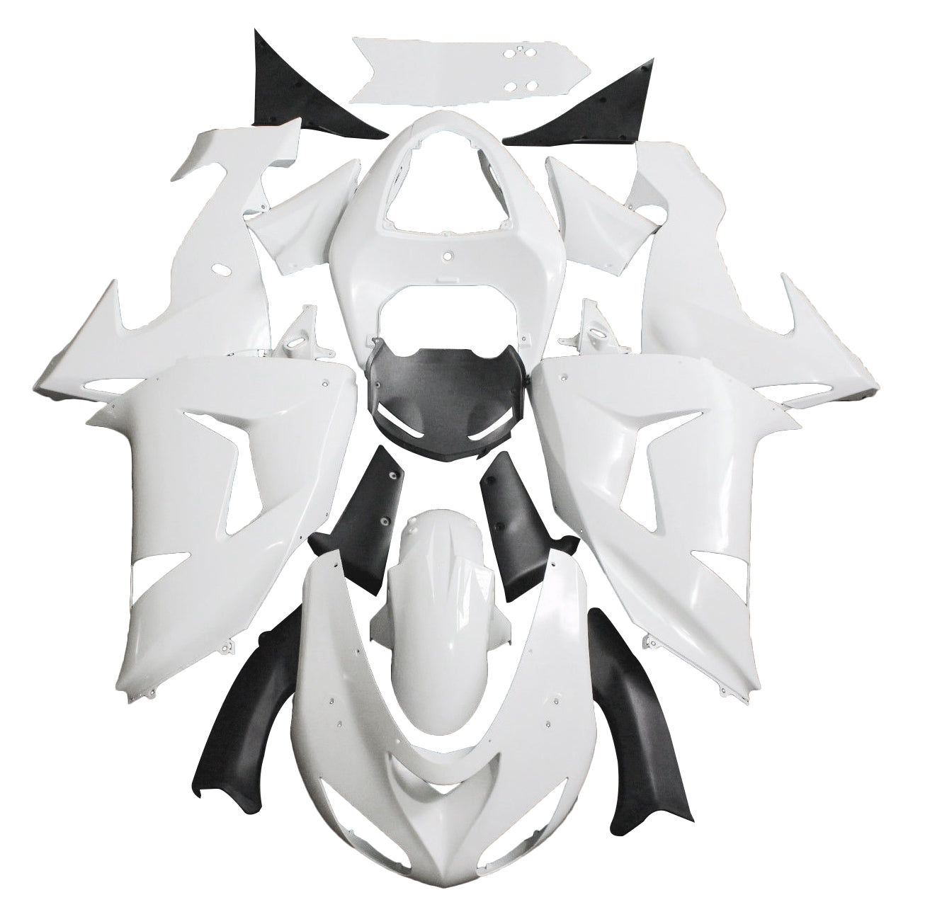 Fairings 2006-2007 Kawasaki ZX 10R West Primal only Unpainted Generic
