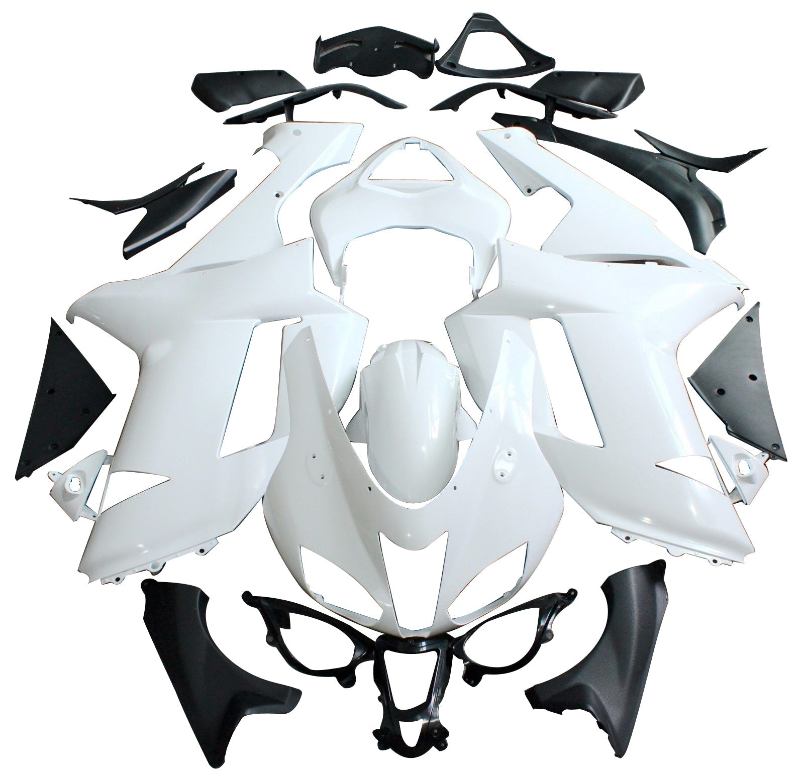 Fairings 2007-2008 Kawasaki ZX6R ZX636 West Ninja Primal only Unpainted Generic
